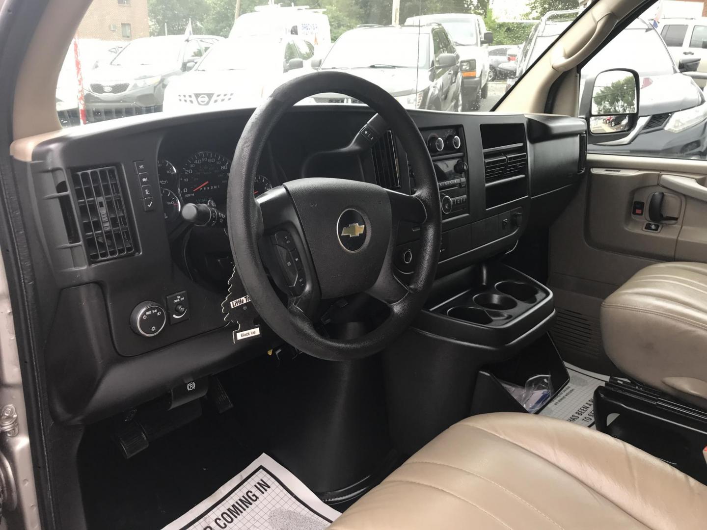 2014 Pewter /Gray Chevrolet Express 3500 Cargo (1GCZGTCG3E1) with an 6.0L V8 OHV 16V FFV engine, 6-Speed Automatic transmission, located at 577 Chester Pike, Prospect Park, PA, 19076, (610) 237-1015, 39.886154, -75.302338 - 2014 Chevrolet Express 3500 Cargo Van: Pop out side panels with remote, ladder racks, shelving, power inverter, trailer hitch, partition, new PA inspection, FLEET MAINTAINED, runs LIKE NEW! This vehicle comes inspected and has been given a bumper to bumper safety check. It is very clean, reliable - Photo#11