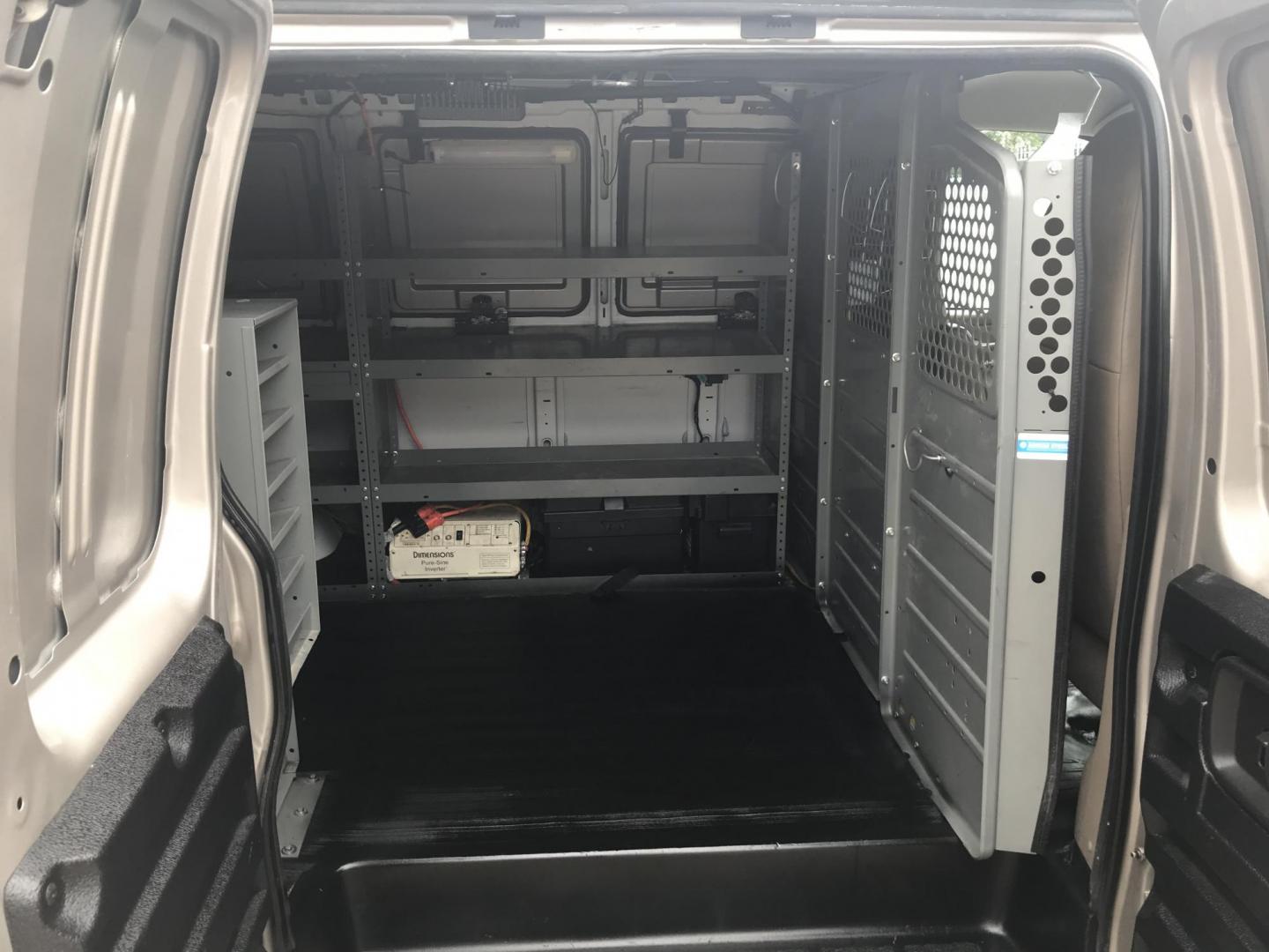 2014 Pewter /Gray Chevrolet Express 3500 Cargo (1GCZGTCG3E1) with an 6.0L V8 OHV 16V FFV engine, 6-Speed Automatic transmission, located at 577 Chester Pike, Prospect Park, PA, 19076, (610) 237-1015, 39.886154, -75.302338 - 2014 Chevrolet Express 3500 Cargo Van: Pop out side panels with remote, ladder racks, shelving, power inverter, trailer hitch, partition, new PA inspection, FLEET MAINTAINED, runs LIKE NEW! This vehicle comes inspected and has been given a bumper to bumper safety check. It is very clean, reliable - Photo#19