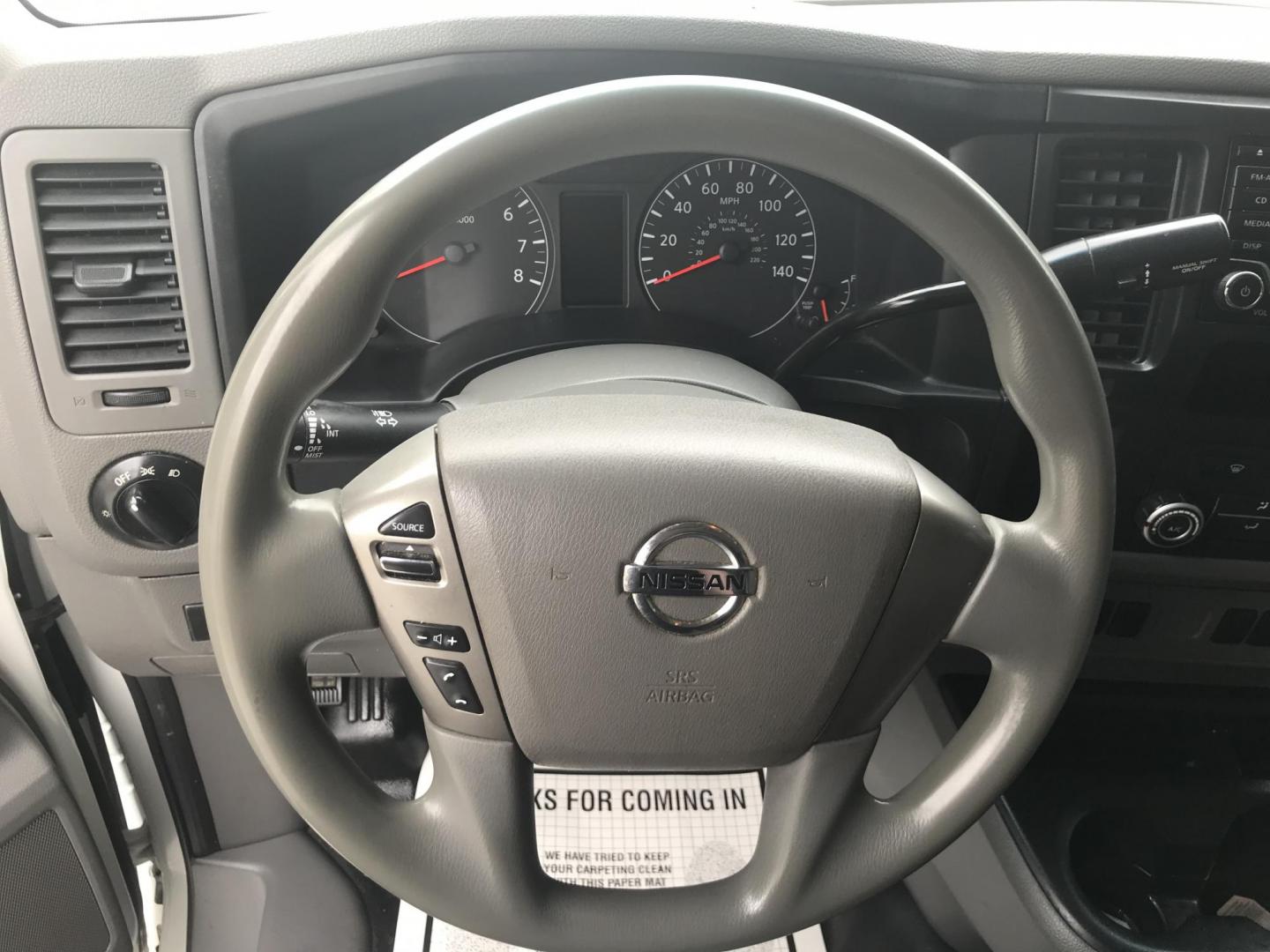 2018 White /Gray Nissan NV Cargo 1500 S (1N6BF0KM4JN) with an 4.0L V6 engine, 5A transmission, located at 577 Chester Pike, Prospect Park, PA, 19076, (610) 237-1015, 39.886154, -75.302338 - 2018 Nissan NV 1500 S: Shelving, backup camera, new PA inspection, heavy duty partition, FLEET MAINTAINED, runs LIKE NEW! This vehicle comes inspected and has been given a bumper to bumper safety check. It is very clean, reliable, and well maintained. We offer a unique pay plan that is known for - Photo#12