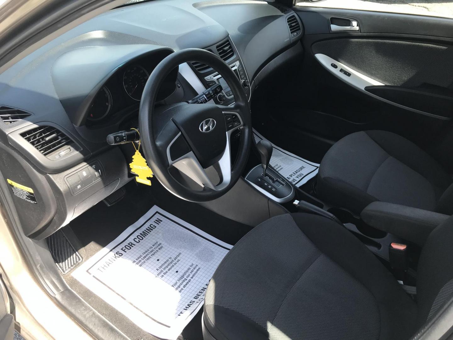 2014 Gold /Tan Hyundai Accent GS 5-Door (KMHCT5AE9EU) with an 1.6L L4 DOHC 16V engine, Automatic transmission, located at 577 Chester Pike, Prospect Park, PA, 19076, (610) 237-1015, 39.886154, -75.302338 - 2014 Hyundai Accent GS: Only 95k miles, new PA inspection, great on gas, runs EXCELLENT! This vehicle comes inspected and has been given a bumper to bumper safety check. It is very clean, reliable, and well maintained. We offer a unique pay plan that is known for being the easiest and fastest fin - Photo#7