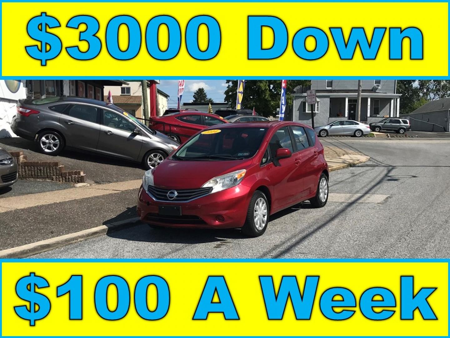 2014 Red /Gray Nissan Versa Note S (3N1CE2CP5EL) with an 1.6L L4 DOHC 16V engine, Automatic transmission, located at 577 Chester Pike, Prospect Park, PA, 19076, (610) 237-1015, 39.886154, -75.302338 - 2014 Nissan Versa Note SV: Only 90k miles, great on gas, new PA inspection, SUPER CLEAN, runs LIKE NEW! This vehicle comes inspected and has been given a bumper to bumper safety check. It is very clean, reliable, and well maintained. We offer a unique pay plan that is known for being the easiest - Photo#0