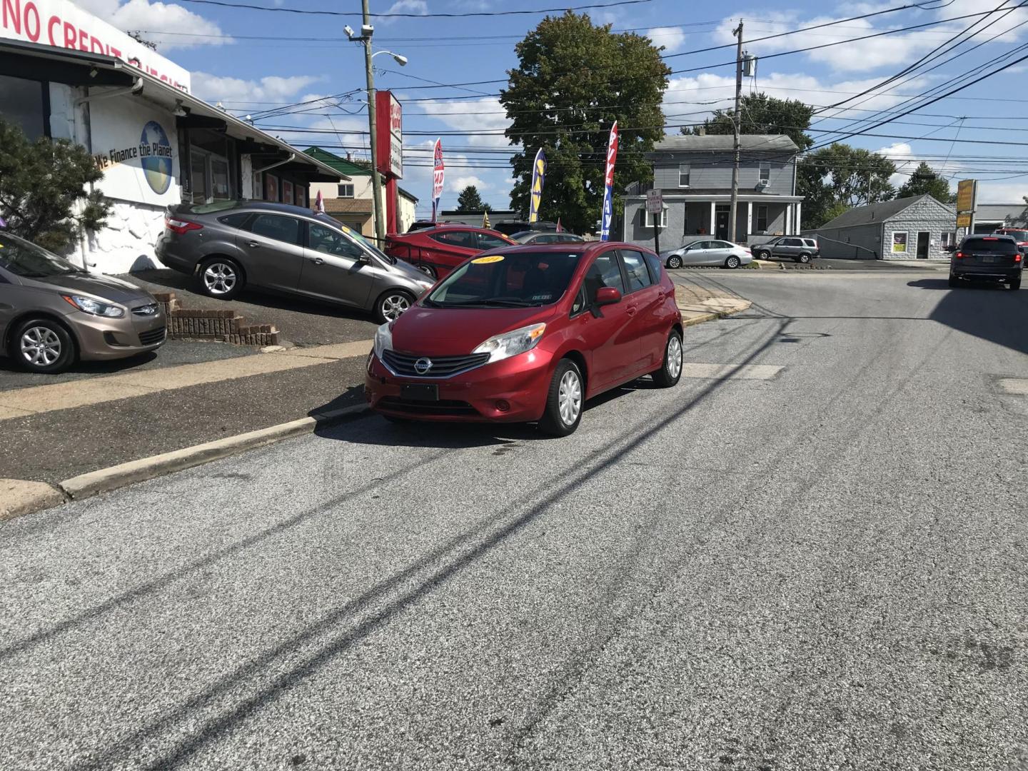 2014 Red /Gray Nissan Versa Note S (3N1CE2CP5EL) with an 1.6L L4 DOHC 16V engine, Automatic transmission, located at 577 Chester Pike, Prospect Park, PA, 19076, (610) 237-1015, 39.886154, -75.302338 - 2014 Nissan Versa Note SV: Only 90k miles, great on gas, new PA inspection, SUPER CLEAN, runs LIKE NEW! This vehicle comes inspected and has been given a bumper to bumper safety check. It is very clean, reliable, and well maintained. We offer a unique pay plan that is known for being the easiest - Photo#1