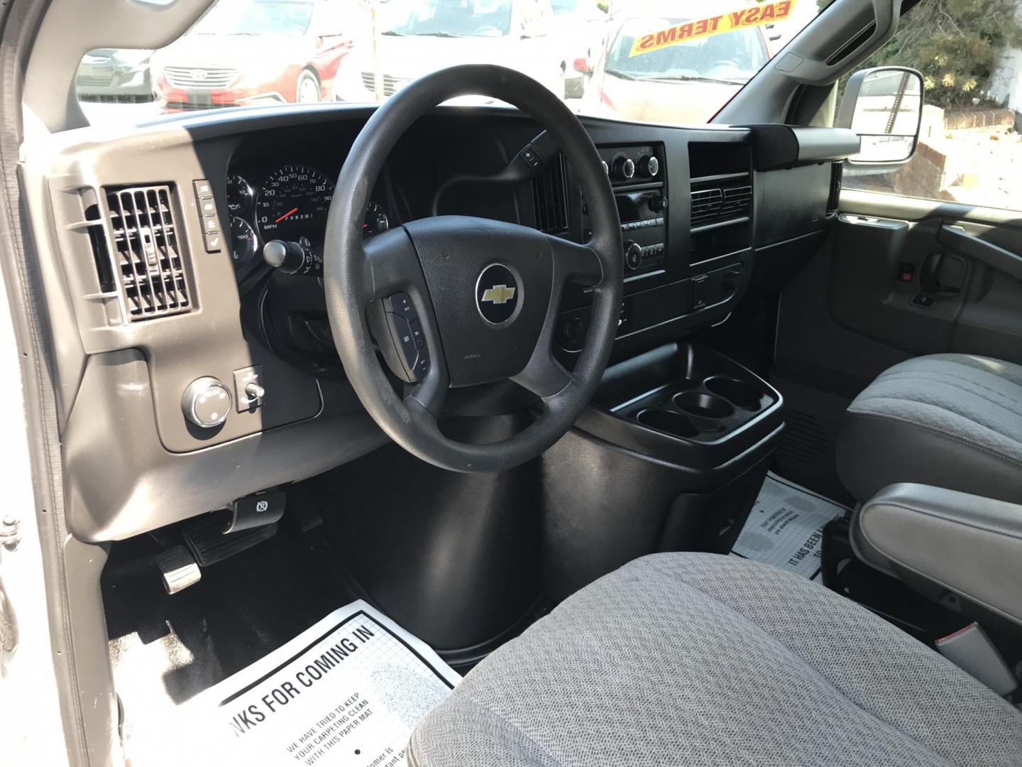 2017 White /Gray Chevrolet Express 2500 Cargo (1GCWGAFF8H1) with an 4.8L V8 FFV engine, 6A transmission, located at 577 Chester Pike, Prospect Park, PA, 19076, (610) 237-1015, 39.886154, -75.302338 - 2017 Chevy Express 2500 Cargo Van: Ladder racks, shelving, no windows, new PA inspection, FLEET MAINTAINED, runs LIKE NEW! This vehicle comes inspected and has been given a bumper to bumper safety check. It is very clean, reliable, and well maintained. We offer a unique pay plan that is known for - Photo#10