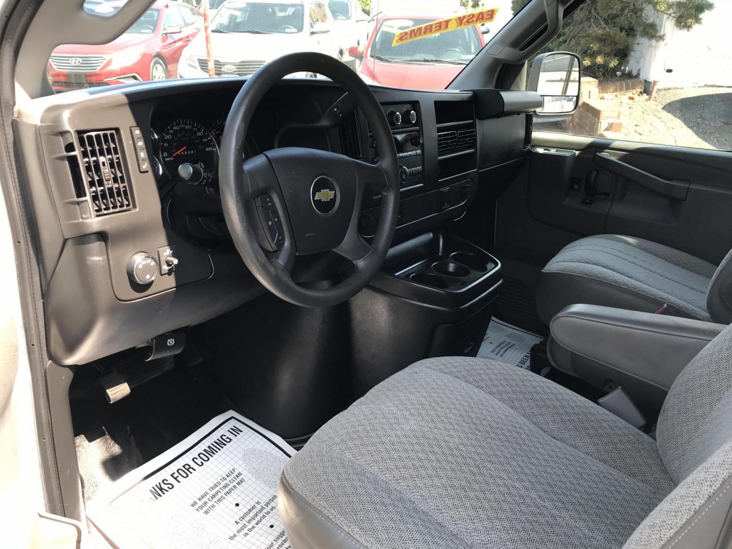 2017 White /Gray Chevrolet Express 2500 Cargo (1GCWGAFF8H1) with an 4.8L V8 FFV engine, 6A transmission, located at 577 Chester Pike, Prospect Park, PA, 19076, (610) 237-1015, 39.886154, -75.302338 - 2017 Chevy Express 2500 Cargo Van: Ladder racks, shelving, no windows, new PA inspection, FLEET MAINTAINED, runs LIKE NEW! This vehicle comes inspected and has been given a bumper to bumper safety check. It is very clean, reliable, and well maintained. We offer a unique pay plan that is known for - Photo#7
