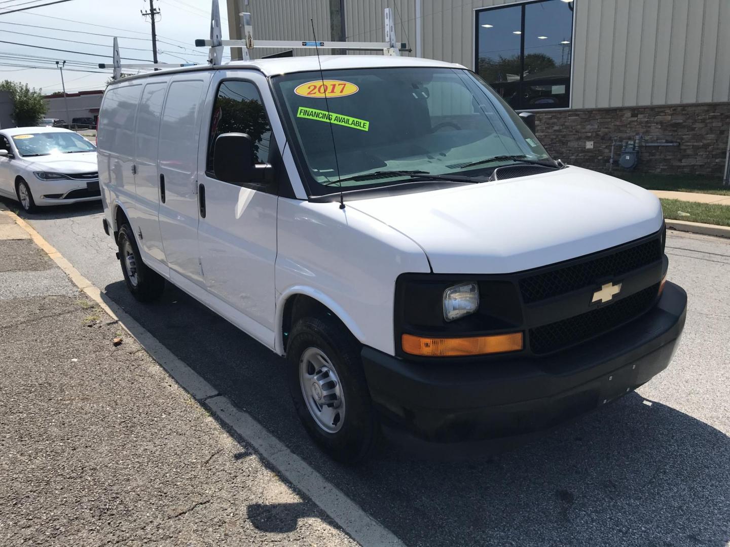 2017 White /Gray Chevrolet Express 2500 Cargo (1GCWGAFF7H1) with an 4.8L V8 FFV engine, 6A transmission, located at 577 Chester Pike, Prospect Park, PA, 19076, (610) 237-1015, 39.886154, -75.302338 - 2017 Chevrolet Express 2500 Cargo Van: Ladder racks, shelving, backup camera, partition, new PA inspection, FLEET MAINTAINED, runs LIKE NEW! This vehicle comes inspected and has been given a bumper to bumper safety check. It is very clean, reliable, and well maintained. We offer a unique pay plan - Photo#3