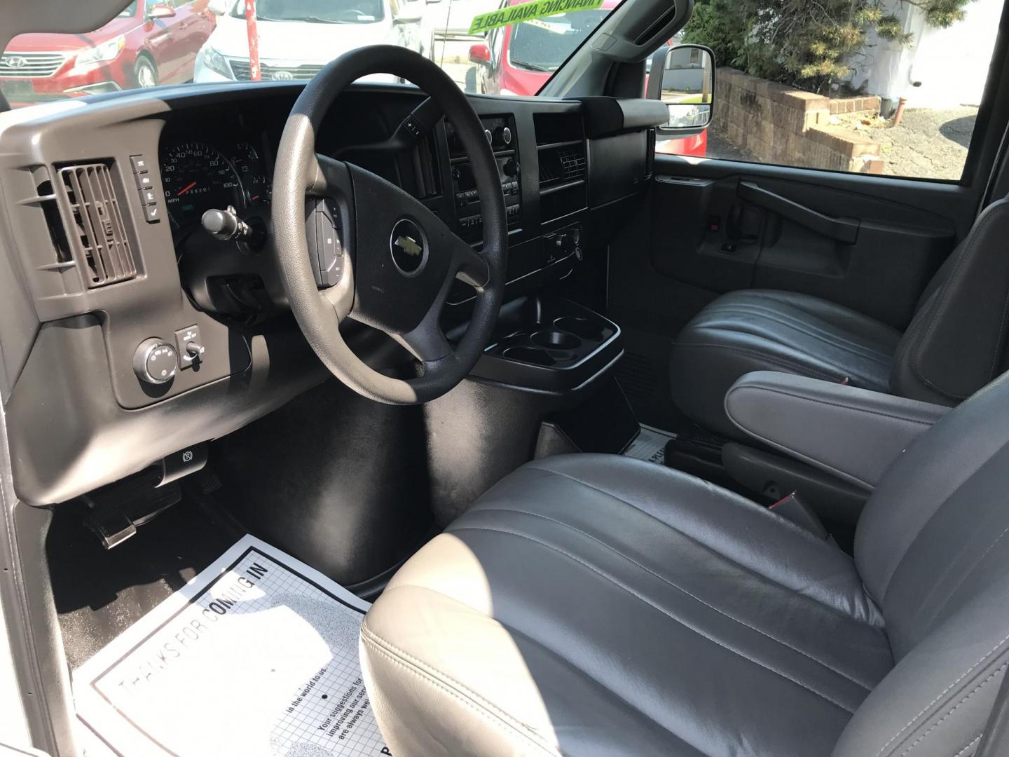 2017 White /Gray Chevrolet Express 2500 Cargo (1GCWGAFF7H1) with an 4.8L V8 FFV engine, 6A transmission, located at 577 Chester Pike, Prospect Park, PA, 19076, (610) 237-1015, 39.886154, -75.302338 - 2017 Chevrolet Express 2500 Cargo Van: Ladder racks, shelving, backup camera, partition, new PA inspection, FLEET MAINTAINED, runs LIKE NEW! This vehicle comes inspected and has been given a bumper to bumper safety check. It is very clean, reliable, and well maintained. We offer a unique pay plan - Photo#9