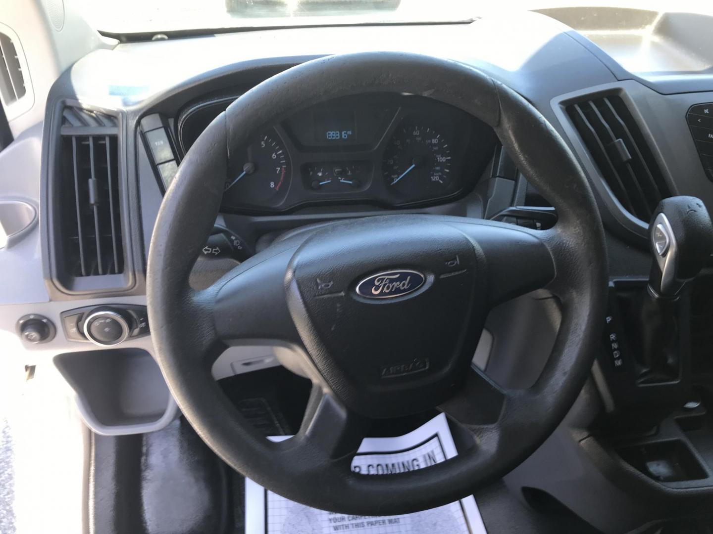 2015 White /Gray Ford Transit 150 Van Low Roof w/Sliding Pass. 130-in. WB (1FTNE1YM7FK) with an 3.7L V6 DOHC 24V engine, 6-Speed Automatic transmission, located at 577 Chester Pike, Prospect Park, PA, 19076, (610) 237-1015, 39.886154, -75.302338 - 2015 Ford Transit 150 Low Roof: Only 139k miles, ladder racks, multiple pieces of shelving, partition, FLEET MAINTAINED, runs LIKE NEW! This vehicle comes inspected and has been given a bumper to bumper safety check. It is very clean, reliable, and well maintained. We offer a unique pay plan that - Photo#13