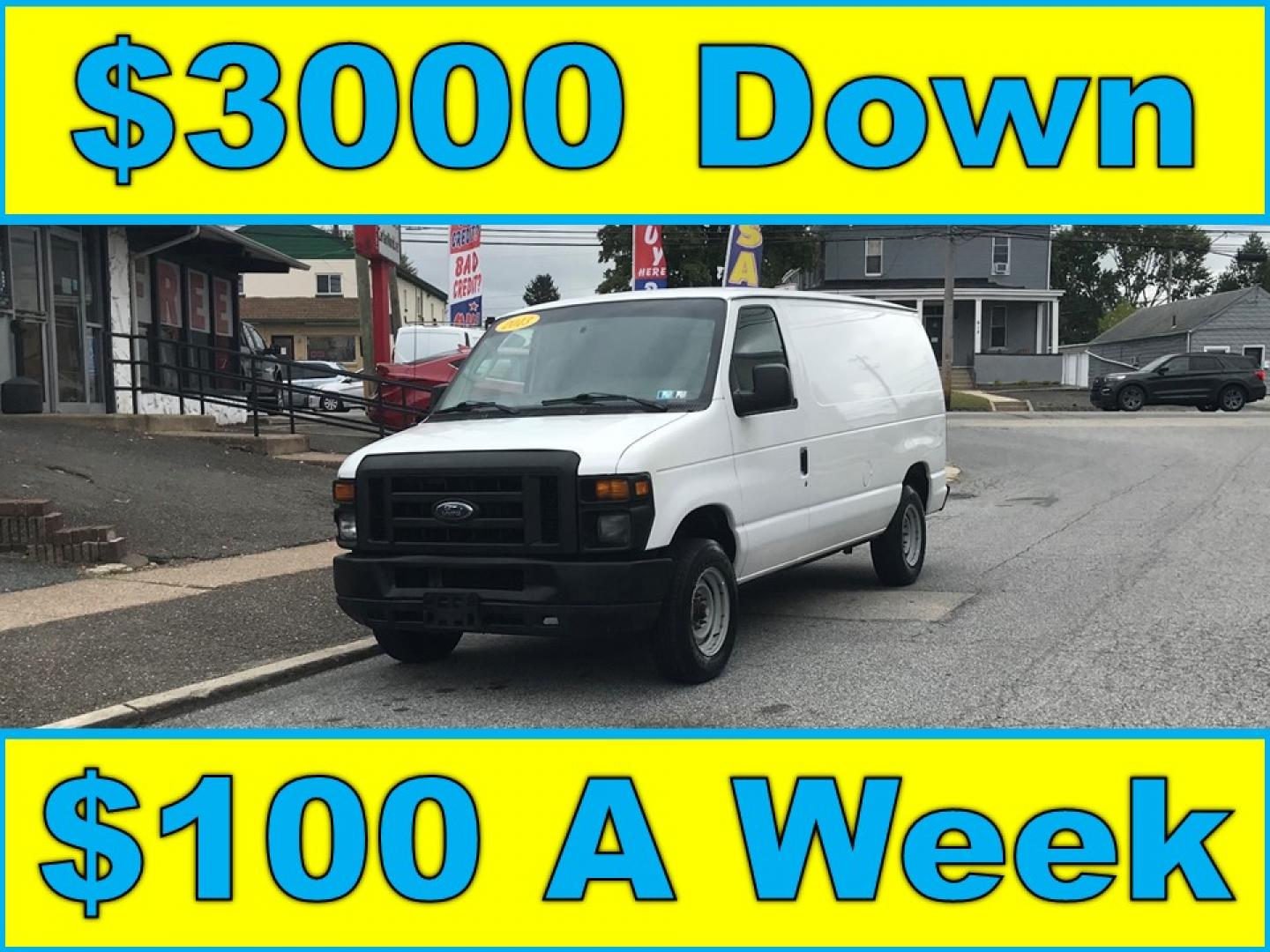 2013 White /Gray Ford Econoline E150 E-150 (1FTNE1EW4DD) with an 4.6L V8 SOHC 16V engine, 4-Speed Automatic transmission, located at 577 Chester Pike, Prospect Park, PA, 19076, (610) 237-1015, 39.886154, -75.302338 - 13 Ford Econoline E-150 Cargo Van: new PA inspection, shelving, power locks and windows, FLEET MAINTAINED! This vehicle comes inspected and has been given a bumper to bumper safety check. It is very clean, reliable, and well maintained. We offer a unique pay plan that is known for being the easie - Photo#0