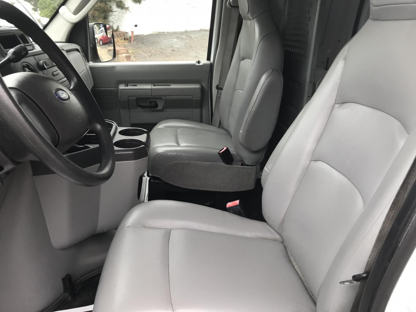 2013 White /Gray Ford Econoline E150 E-150 (1FTNE1EW4DD) with an 4.6L V8 SOHC 16V engine, 4-Speed Automatic transmission, located at 577 Chester Pike, Prospect Park, PA, 19076, (610) 237-1015, 39.886154, -75.302338 - 13 Ford Econoline E-150 Cargo Van: new PA inspection, shelving, power locks and windows, FLEET MAINTAINED! This vehicle comes inspected and has been given a bumper to bumper safety check. It is very clean, reliable, and well maintained. We offer a unique pay plan that is known for being the easie - Photo#8