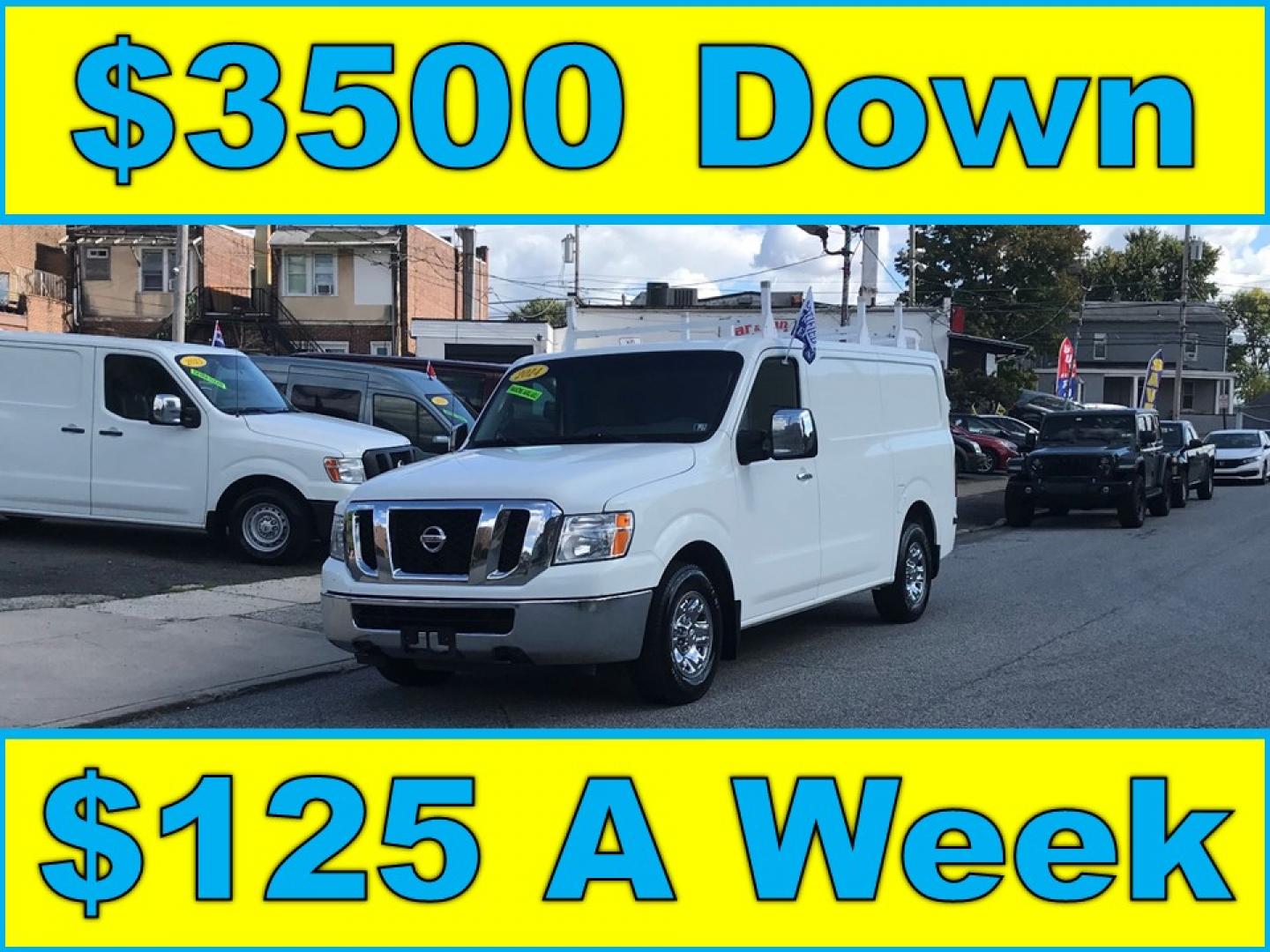 2014 White /Gray Nissan NV Cargo 3500 HD S (1N6AF0KY0EN) with an 5.6L V8 DOHC 32V engine, 5-Speed Automatic transmission, located at 577 Chester Pike, Prospect Park, PA, 19076, (610) 237-1015, 39.886154, -75.302338 - 2014 Nissan NV 3500 Cargo Van: Ladder racks, navigation system, backup camera, shelving, partition, new PA inspection, FLEET MAINTAINED! This vehicle comes inspected and has been given a bumper to bumper safety check. It is very clean, reliable, and well maintained. We offer a unique pay plan tha - Photo#0
