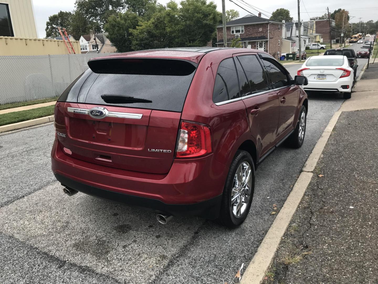 2013 Red /Tan Ford Edge Limited (2FMDK3KC0DB) with an 3.5L V6 DOHC 24V engine, 6-Speed Automatic transmission, located at 577 Chester Pike, Prospect Park, PA, 19076, (610) 237-1015, 39.886154, -75.302338 - Photo#3