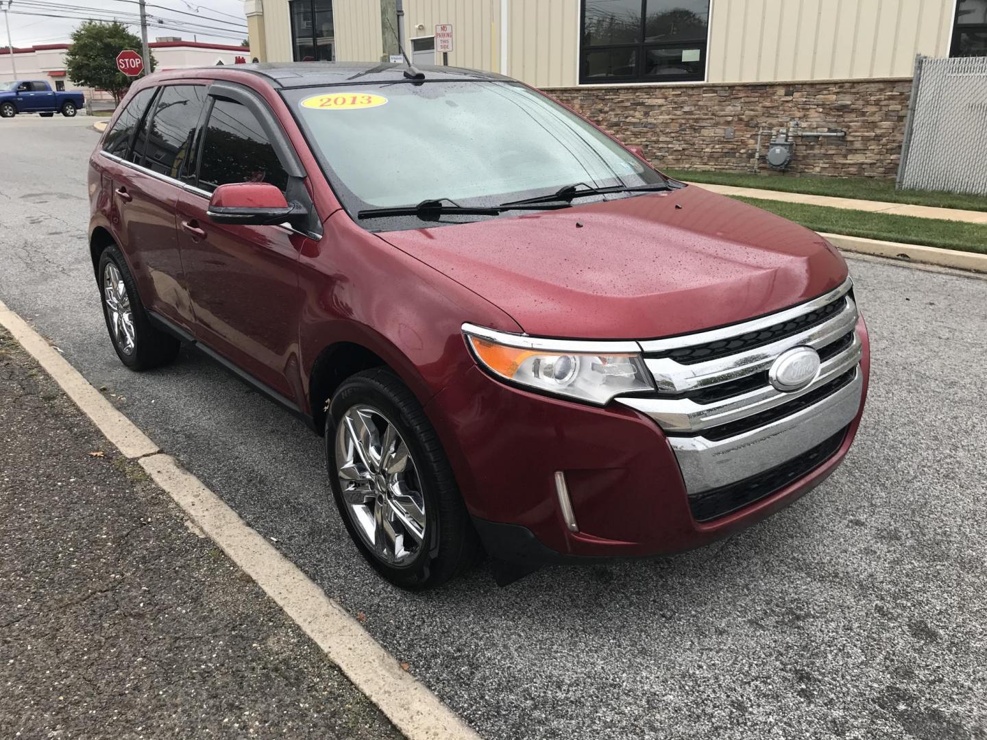 2013 Red /Tan Ford Edge Limited (2FMDK3KC0DB) with an 3.5L V6 DOHC 24V engine, 6-Speed Automatic transmission, located at 577 Chester Pike, Prospect Park, PA, 19076, (610) 237-1015, 39.886154, -75.302338 - Photo#5