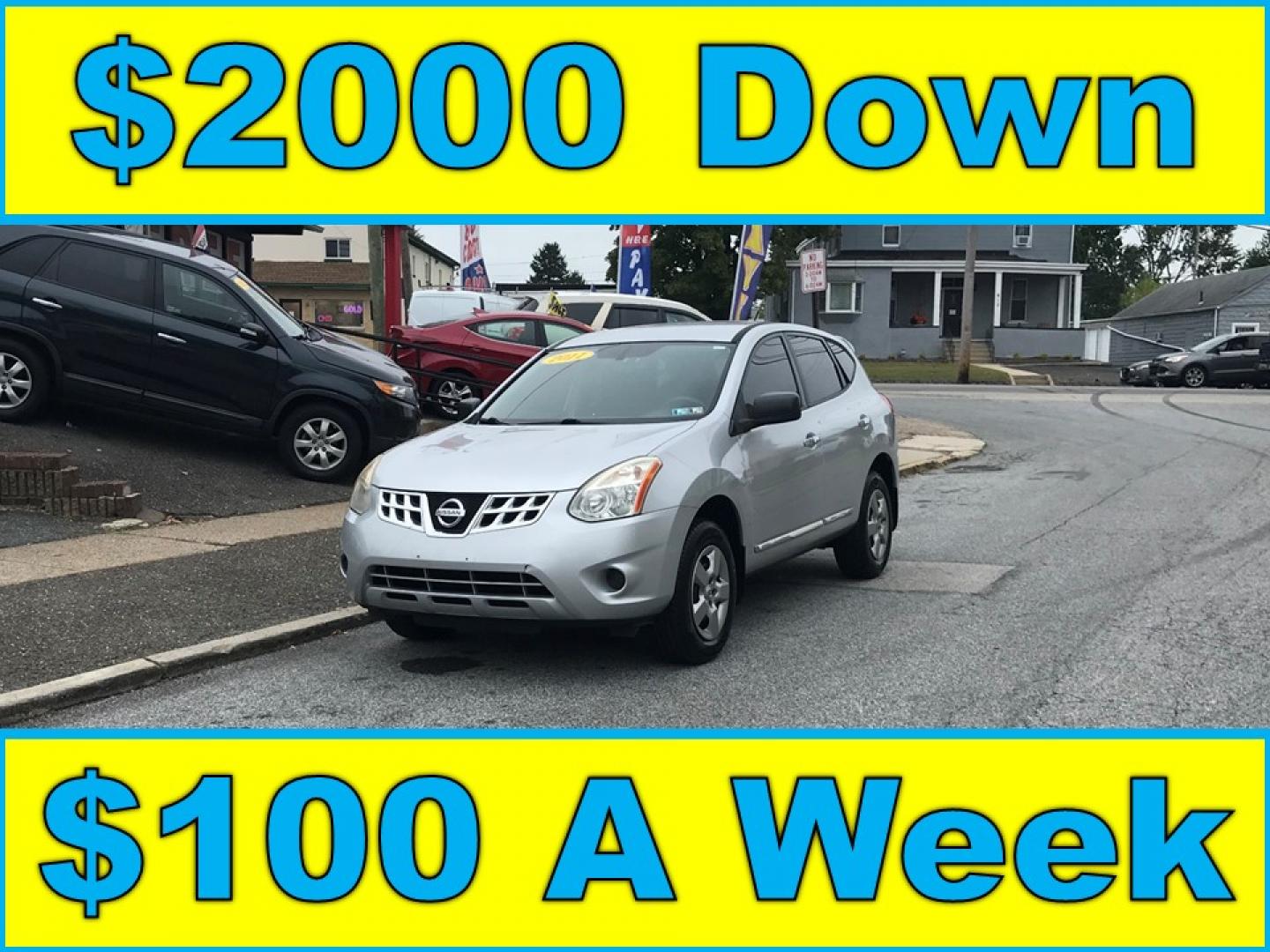2011 Silver /Gray Nissan Rogue S AWD (JN8AS5MV0BW) with an 2.5L L4 DOHC 16V engine, CVT transmission, located at 577 Chester Pike, Prospect Park, PA, 19076, (610) 237-1015, 39.886154, -75.302338 - Photo#0