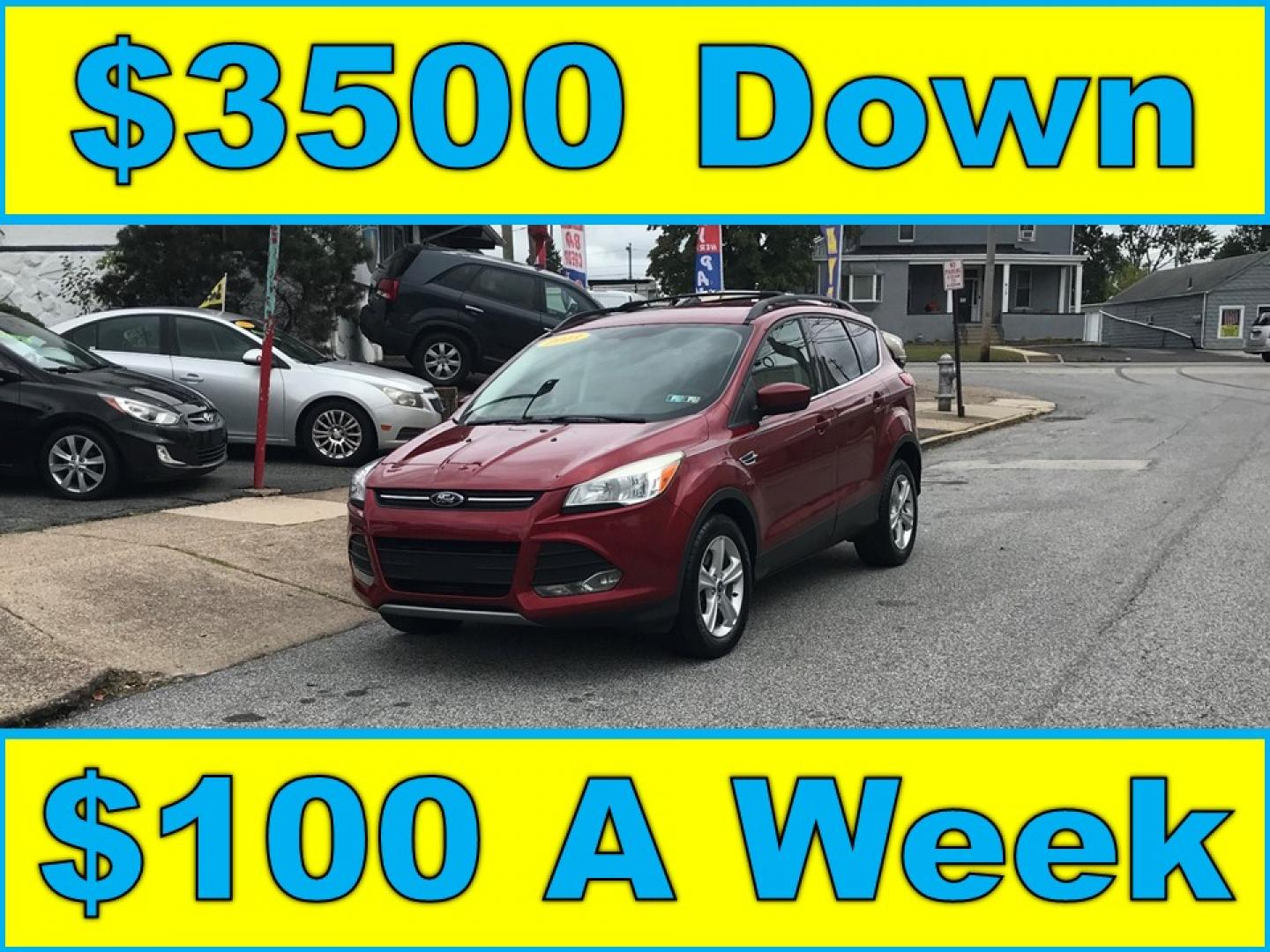 2013 Red /Tan Ford Escape SE AWD (1FMCU9GXXDU) with an 1.6L L4 DOHC 16V engine, 6-Speed Automatic transmission, located at 577 Chester Pike, Prospect Park, PA, 19076, (610) 237-1015, 39.886154, -75.302338 - Photo#0