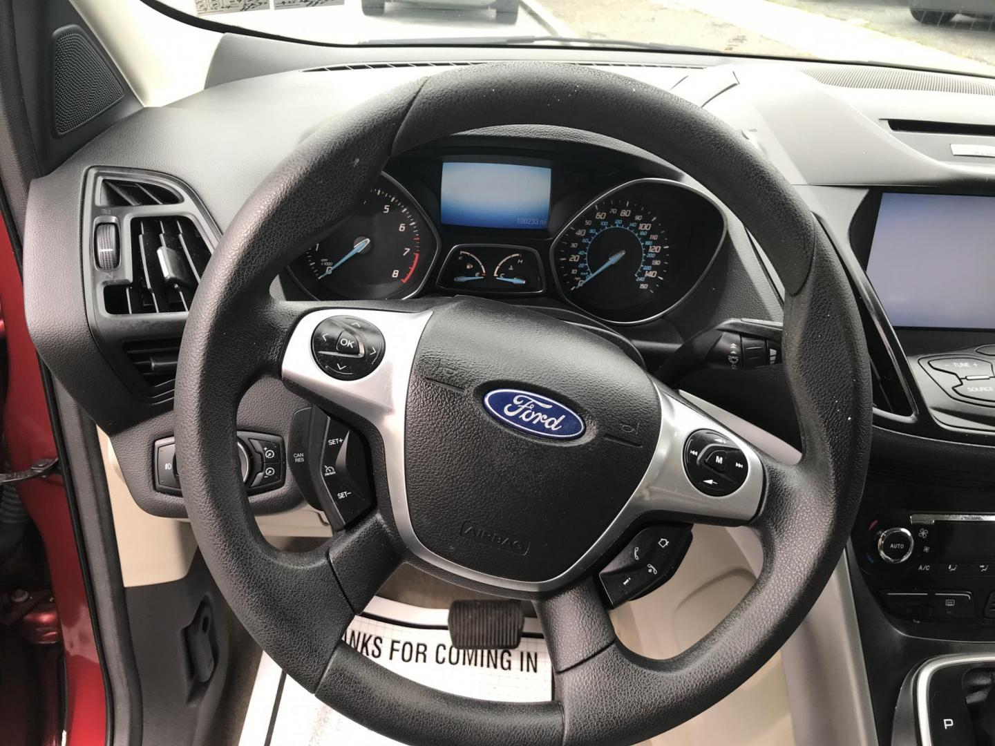 2013 Red /Tan Ford Escape SE AWD (1FMCU9GXXDU) with an 1.6L L4 DOHC 16V engine, 6-Speed Automatic transmission, located at 577 Chester Pike, Prospect Park, PA, 19076, (610) 237-1015, 39.886154, -75.302338 - Photo#12