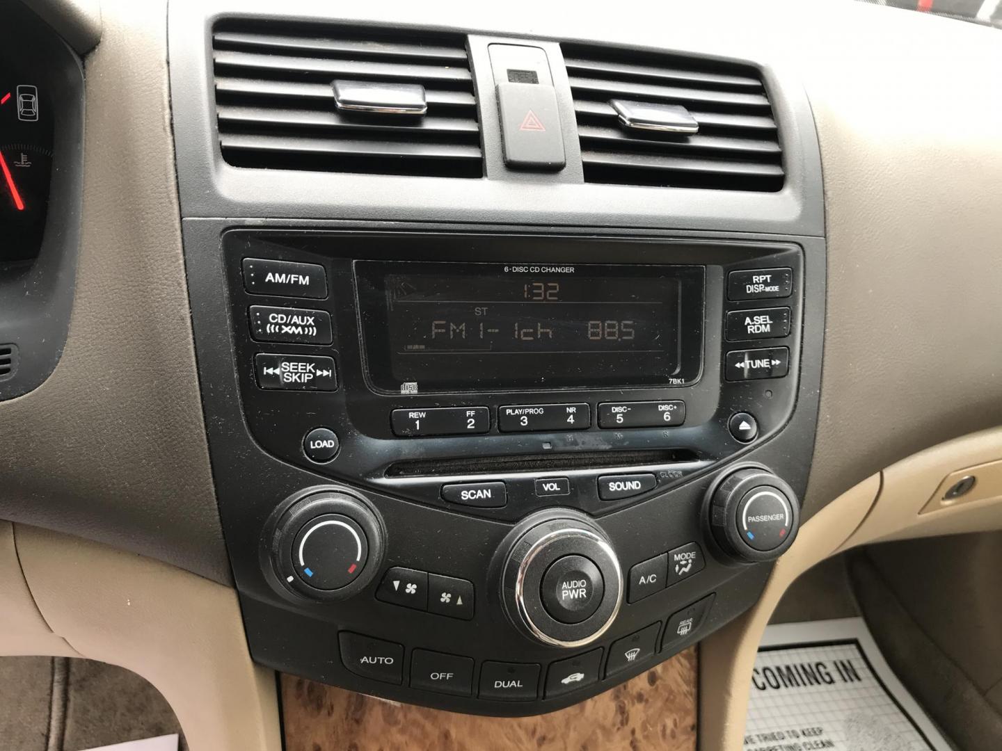 2004 Gold /Tan Honda Accord EX V-6 Sedan (1HGCM66594A) with an 3.0L V6 SOHC 24V engine, 5-Speed Automatic Overdrive transmission, located at 577 Chester Pike, Prospect Park, PA, 19076, (610) 237-1015, 39.886154, -75.302338 - Photo#12