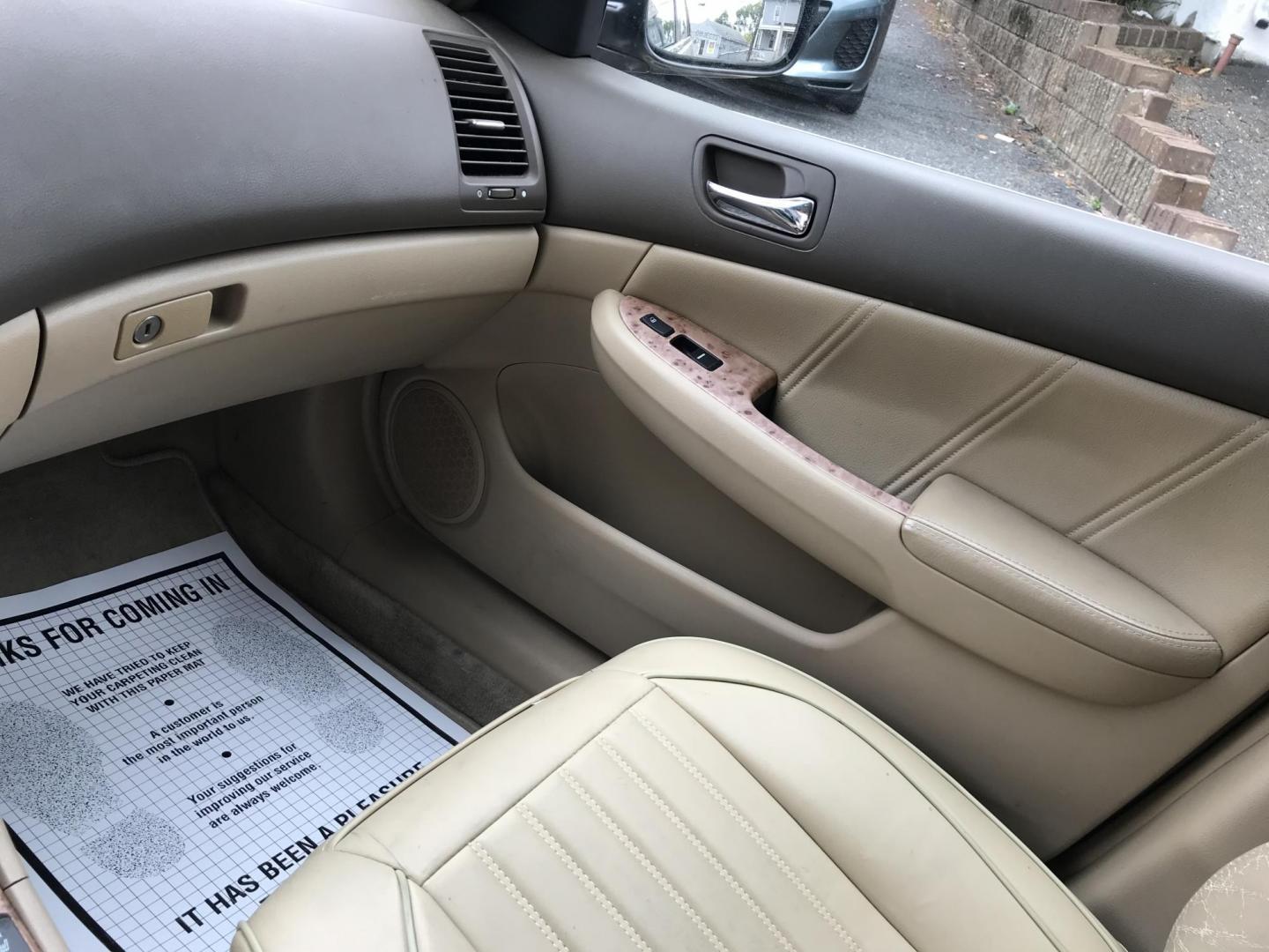 2004 Gold /Tan Honda Accord EX V-6 Sedan (1HGCM66594A) with an 3.0L V6 SOHC 24V engine, 5-Speed Automatic Overdrive transmission, located at 577 Chester Pike, Prospect Park, PA, 19076, (610) 237-1015, 39.886154, -75.302338 - Photo#13