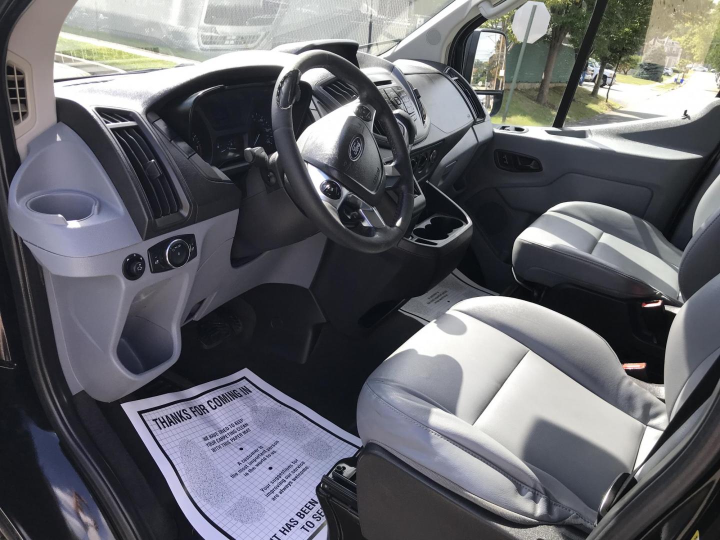2016 Black /Gray Ford Transit 150 Van Low Roof w/Sliding Pass. 130-in. WB (1FTYE1YM4GK) with an 3.7L V6 DOHC 24V engine, 6A transmission, located at 577 Chester Pike, Prospect Park, PA, 19076, (610) 237-1015, 39.886154, -75.302338 - Photo#8