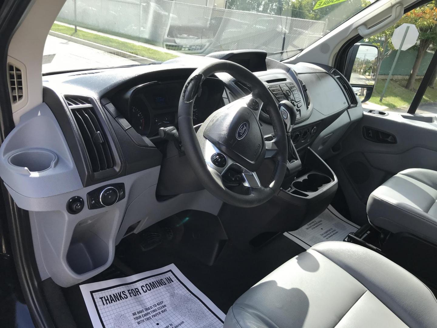 2016 Black /Gray Ford Transit 150 Van Low Roof w/Sliding Pass. 130-in. WB (1FTYE1YM4GK) with an 3.7L V6 DOHC 24V engine, 6A transmission, located at 577 Chester Pike, Prospect Park, PA, 19076, (610) 237-1015, 39.886154, -75.302338 - Photo#9