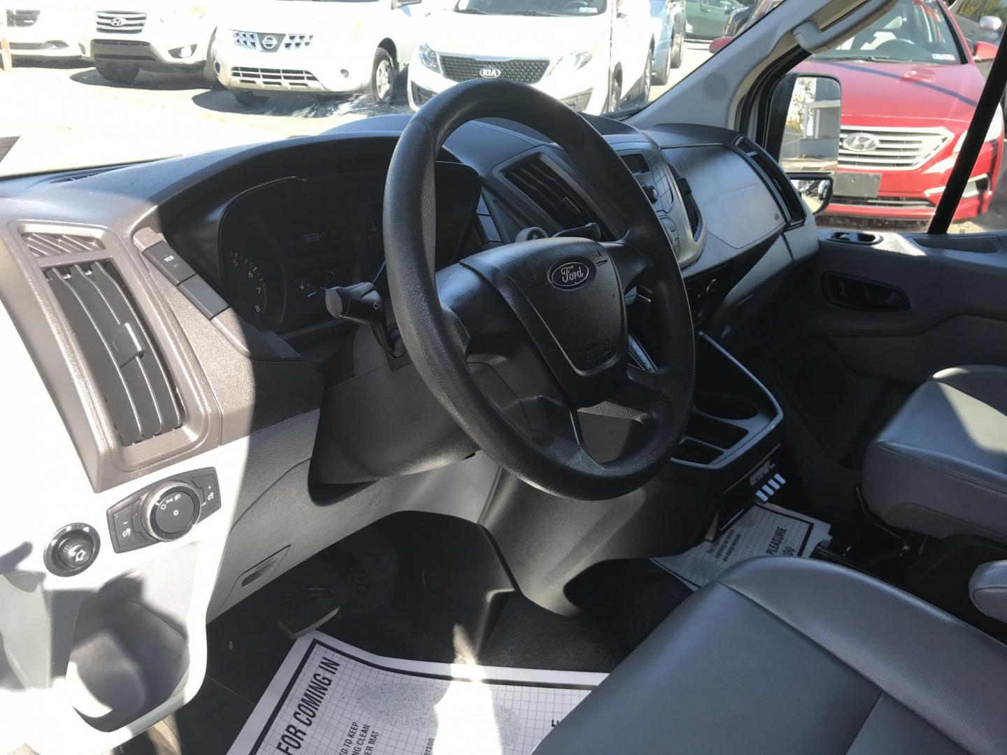 2016 White /Gray Ford Transit 150 Van Low Roof w/Sliding Pass. 130-in. WB (1FTYE1YM0GK) with an 3.7L V6 DOHC 24V engine, 6A transmission, located at 577 Chester Pike, Prospect Park, PA, 19076, (610) 237-1015, 39.886154, -75.302338 - Photo#13