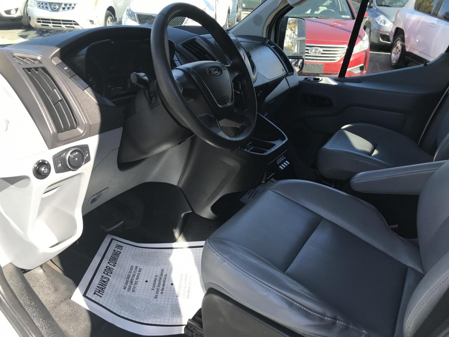 2016 White /Gray Ford Transit 150 Van Low Roof w/Sliding Pass. 130-in. WB (1FTYE1YM0GK) with an 3.7L V6 DOHC 24V engine, 6A transmission, located at 577 Chester Pike, Prospect Park, PA, 19076, (610) 237-1015, 39.886154, -75.302338 - Photo#8