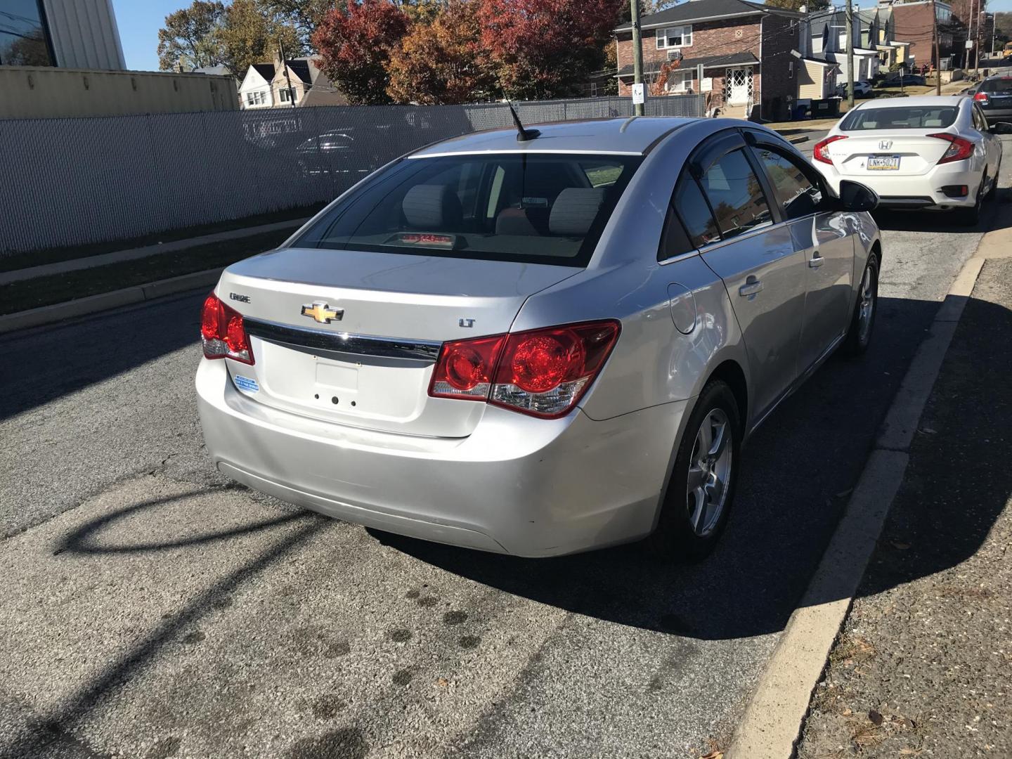 2014 Silver /Gray Chevrolet Cruze 1LT Auto (1G1PC5SB6E7) with an 1.4L L4 DOHC 16V TURBO engine, 6-Speed Automatic transmission, located at 577 Chester Pike, Prospect Park, PA, 19076, (610) 237-1015, 39.886154, -75.302338 - 2014 Chevy Cruze: Only 133k miles, new PA inspection, great on gas, runs EXCELLENT! This vehicle comes inspected and has been given a bumper to bumper safety check. It is very clean, reliable, and well maintained. We offer a unique pay plan that is known for being the easiest and fastest financin - Photo#4