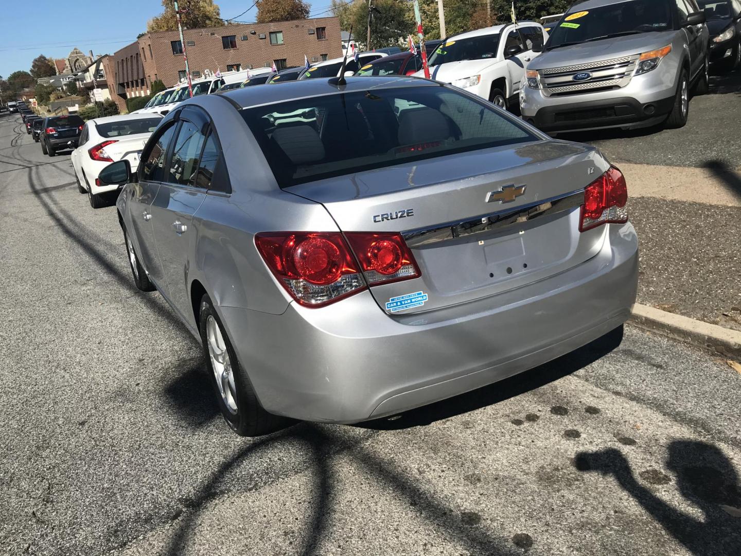 2014 Silver /Gray Chevrolet Cruze 1LT Auto (1G1PC5SB6E7) with an 1.4L L4 DOHC 16V TURBO engine, 6-Speed Automatic transmission, located at 577 Chester Pike, Prospect Park, PA, 19076, (610) 237-1015, 39.886154, -75.302338 - 2014 Chevy Cruze: Only 133k miles, new PA inspection, great on gas, runs EXCELLENT! This vehicle comes inspected and has been given a bumper to bumper safety check. It is very clean, reliable, and well maintained. We offer a unique pay plan that is known for being the easiest and fastest financin - Photo#6