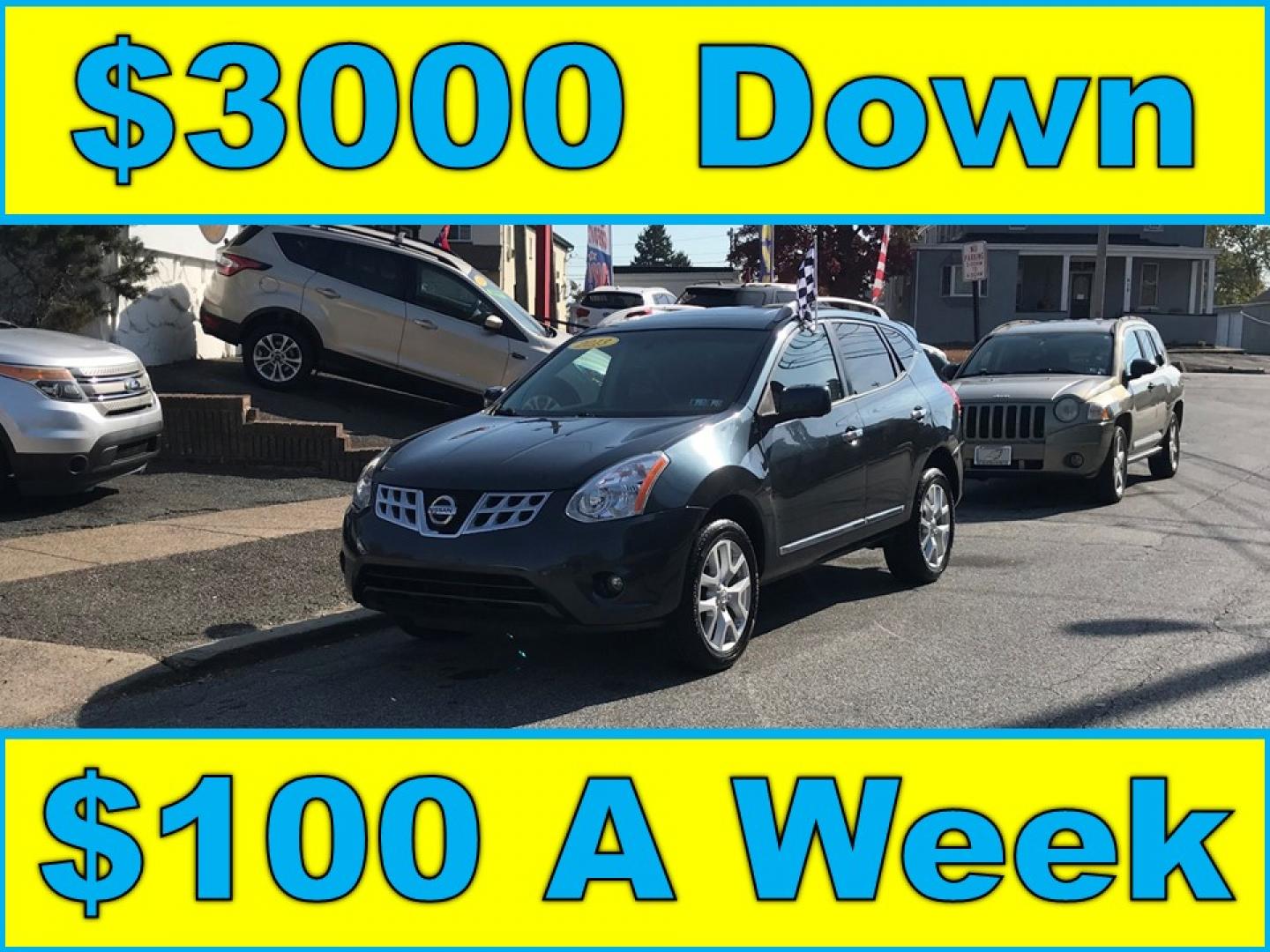 2013 Blue /Black Nissan Rogue SL AWD (JN8AS5MV3DW) with an 2.5L L4 DOHC 16V engine, Continuously Variable Transmission transmission, located at 577 Chester Pike, Prospect Park, PA, 19076, (610) 237-1015, 39.886154, -75.302338 - 2013 Nissan Rogue SL: Only 112k miles, all wheel drive, sunroof, backup camera, heated seats, new PA inspection, runs LIKE NEW! This vehicle comes inspected and has been given a bumper to bumper safety check. It is very clean, reliable, and well maintained. We offer a unique pay plan that is know - Photo#0