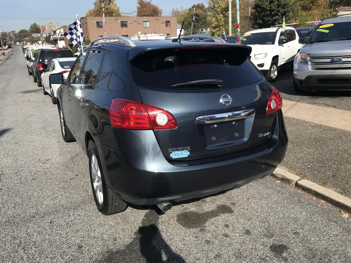 2013 Blue /Black Nissan Rogue SL AWD (JN8AS5MV3DW) with an 2.5L L4 DOHC 16V engine, Continuously Variable Transmission transmission, located at 577 Chester Pike, Prospect Park, PA, 19076, (610) 237-1015, 39.886154, -75.302338 - 2013 Nissan Rogue SL: Only 112k miles, all wheel drive, sunroof, backup camera, heated seats, new PA inspection, runs LIKE NEW! This vehicle comes inspected and has been given a bumper to bumper safety check. It is very clean, reliable, and well maintained. We offer a unique pay plan that is know - Photo#5