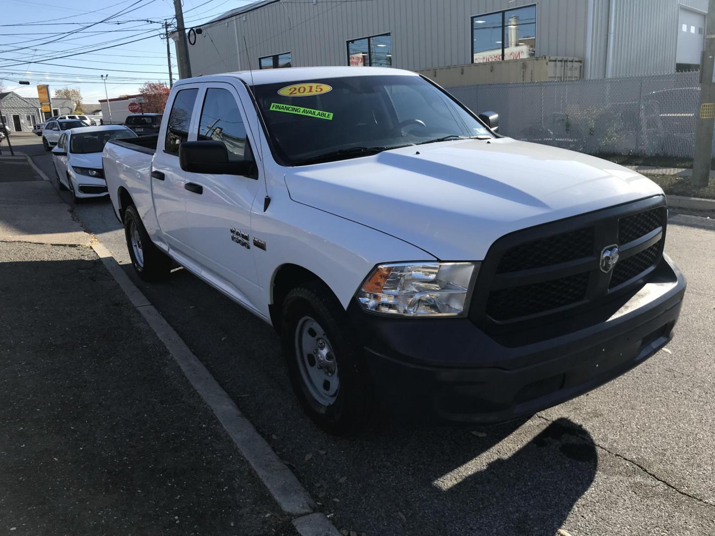 2015 White /Gray RAM 1500 Tradesman Quad Cab (1C6RR6FT4FS) with an 5.7L V8 OHV 16V engine, 6-Speed Automatic transmission, located at 577 Chester Pike, Prospect Park, PA, 19076, (610) 237-1015, 39.886154, -75.302338 - 2015 Ram 1500: Crew Cab (4 Door), 5.7 Liter HEMI Engine, trailer hitch, new PA inspection, runs LIKE NEW! This vehicle comes inspected and has been given a bumper to bumper safety check. It is very clean, reliable, and well maintained. We offer a unique pay plan that is known for being the easies - Photo#1