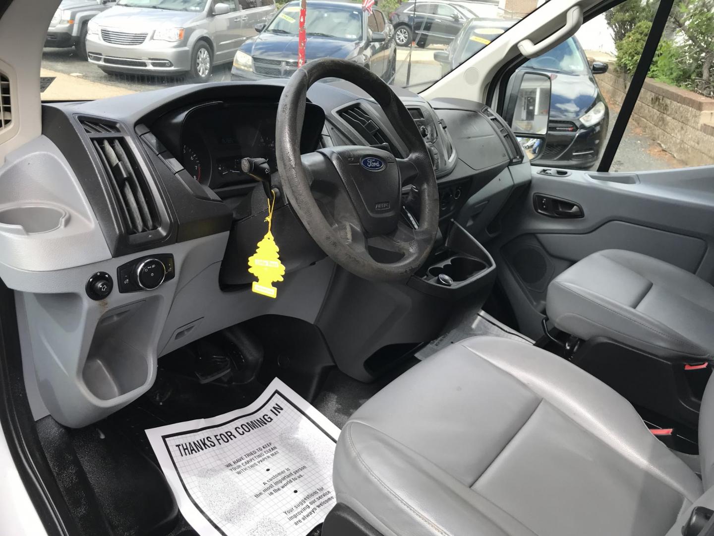 2017 White /Gray Ford Transit 150 Van Low Roof 60/40 Pass. 130-in. WB (1FTYE1ZM4HK) with an 3.7L V6 DOHC 24V engine, 6A transmission, located at 577 Chester Pike, Prospect Park, PA, 19076, (610) 237-1015, 39.886154, -75.302338 - 2017 Ford Transit 150 Low Roof: No side or rear windows, ladder racks, shelving, partition, new PA inspection, SUPER CLEAN, FLEET MAINTAINED! This vehicle comes inspected and has been given a bumper to bumper safety check. It is very clean, reliable, and well maintained. We offer a unique pay pla - Photo#7
