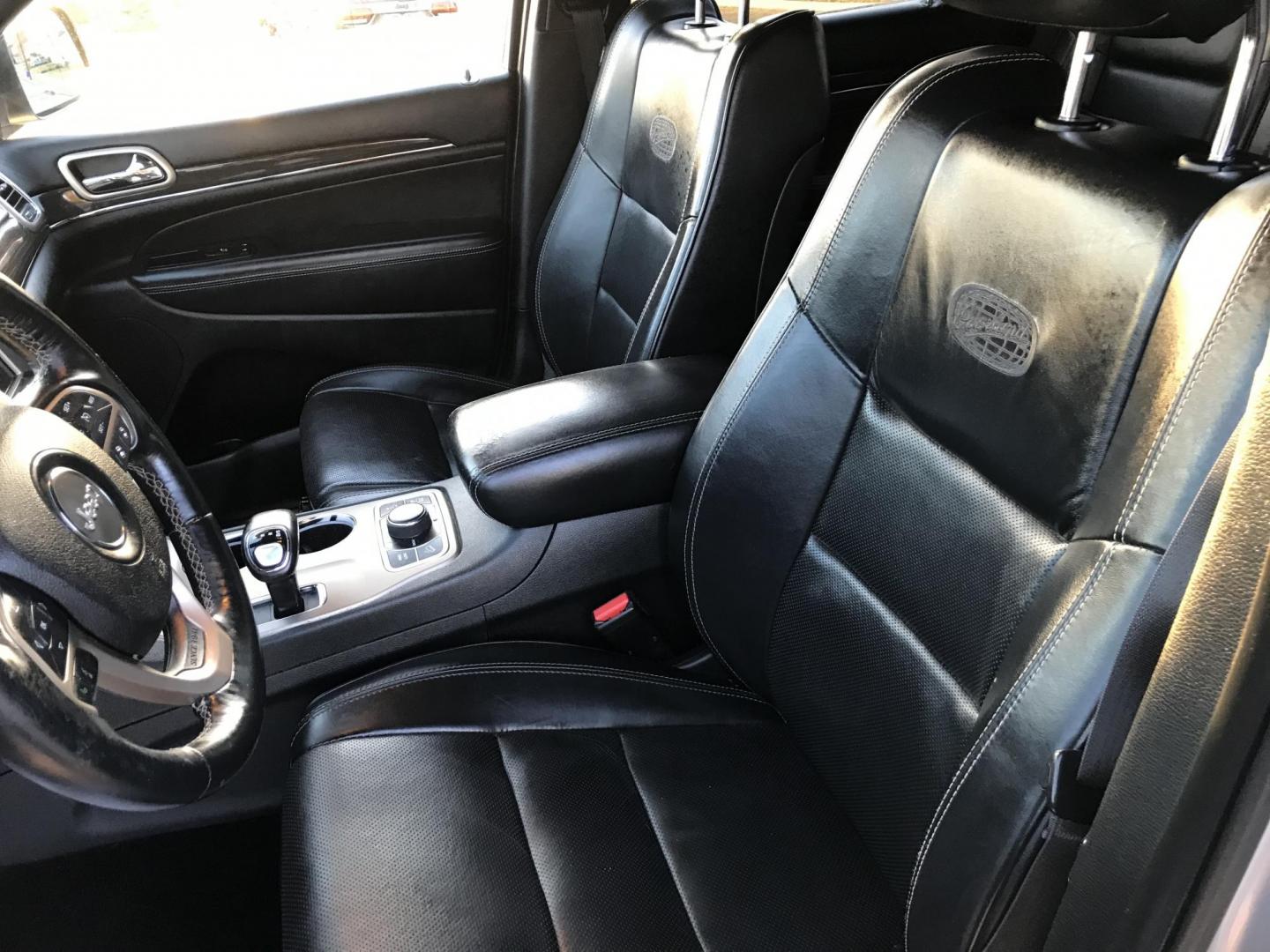 2015 Silver /Black Jeep Grand Cherokee Overland 4WD (1C4RJFCT3FC) with an 5.7L V8 OHV 16V engine, 8-Speed Automatic transmission, located at 577 Chester Pike, Prospect Park, PA, 19076, (610) 237-1015, 39.886154, -75.302338 - 2015 Jeep Grand Cherokee Overland: Sunroof, backup camera, trailer hitch, black leather interior, 4x4, SUPER CLEAN and runs LIKE NEW! This vehicle comes inspected and has been given a bumper to bumper safety check. It is very clean, reliable, and well maintained. We offer a unique pay plan that i - Photo#13