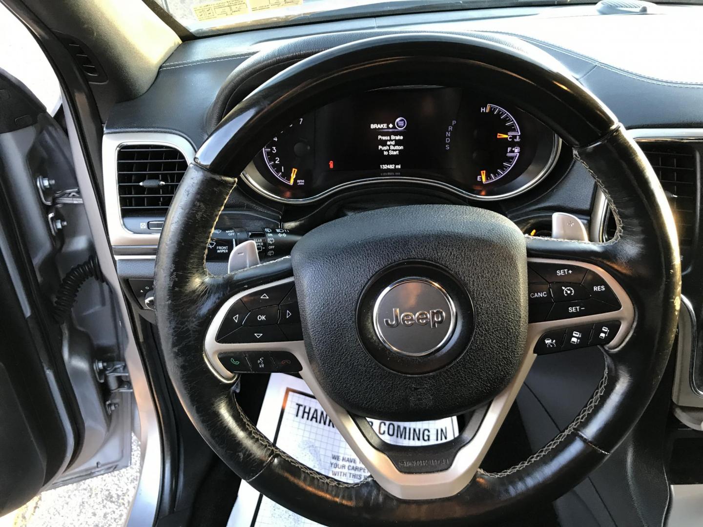 2015 Silver /Black Jeep Grand Cherokee Overland 4WD (1C4RJFCT3FC) with an 5.7L V8 OHV 16V engine, 8-Speed Automatic transmission, located at 577 Chester Pike, Prospect Park, PA, 19076, (610) 237-1015, 39.886154, -75.302338 - 2015 Jeep Grand Cherokee Overland: Sunroof, backup camera, trailer hitch, black leather interior, 4x4, SUPER CLEAN and runs LIKE NEW! This vehicle comes inspected and has been given a bumper to bumper safety check. It is very clean, reliable, and well maintained. We offer a unique pay plan that i - Photo#14