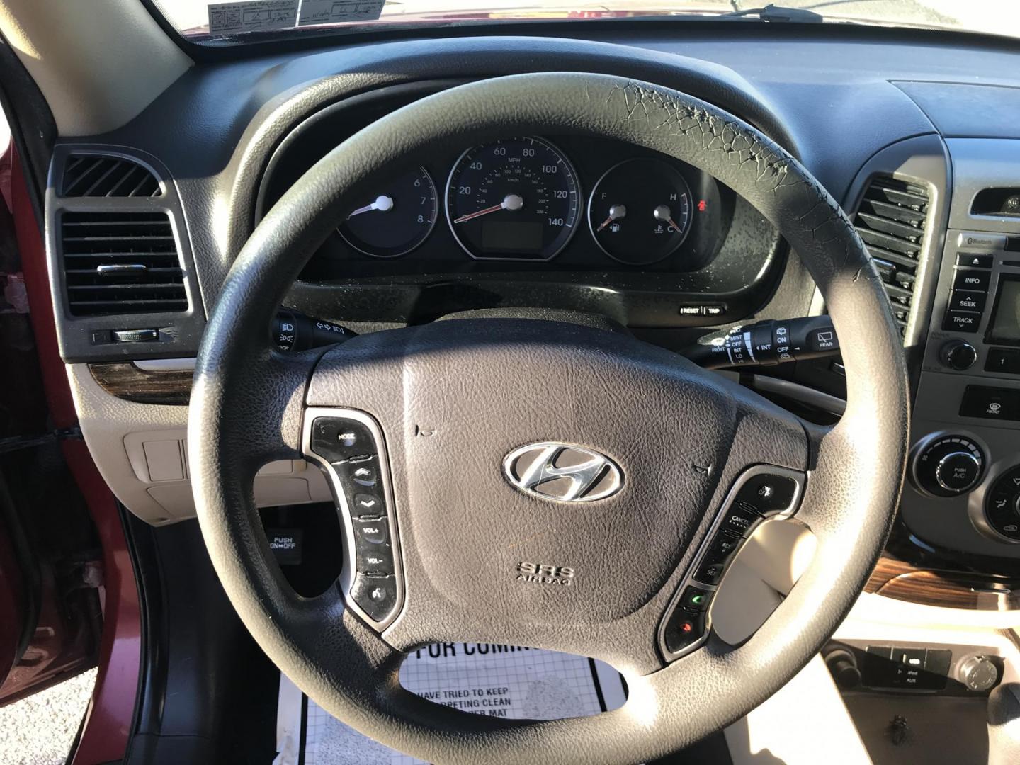 2011 Red /Tan Hyundai Santa Fe GLS 2.4 (5XYZG3AB8BG) with an 2.4L L4 DOHC 16V engine, 6-Speed Automatic transmission, located at 577 Chester Pike, Prospect Park, PA, 19076, (610) 237-1015, 39.886154, -75.302338 - Photo#13