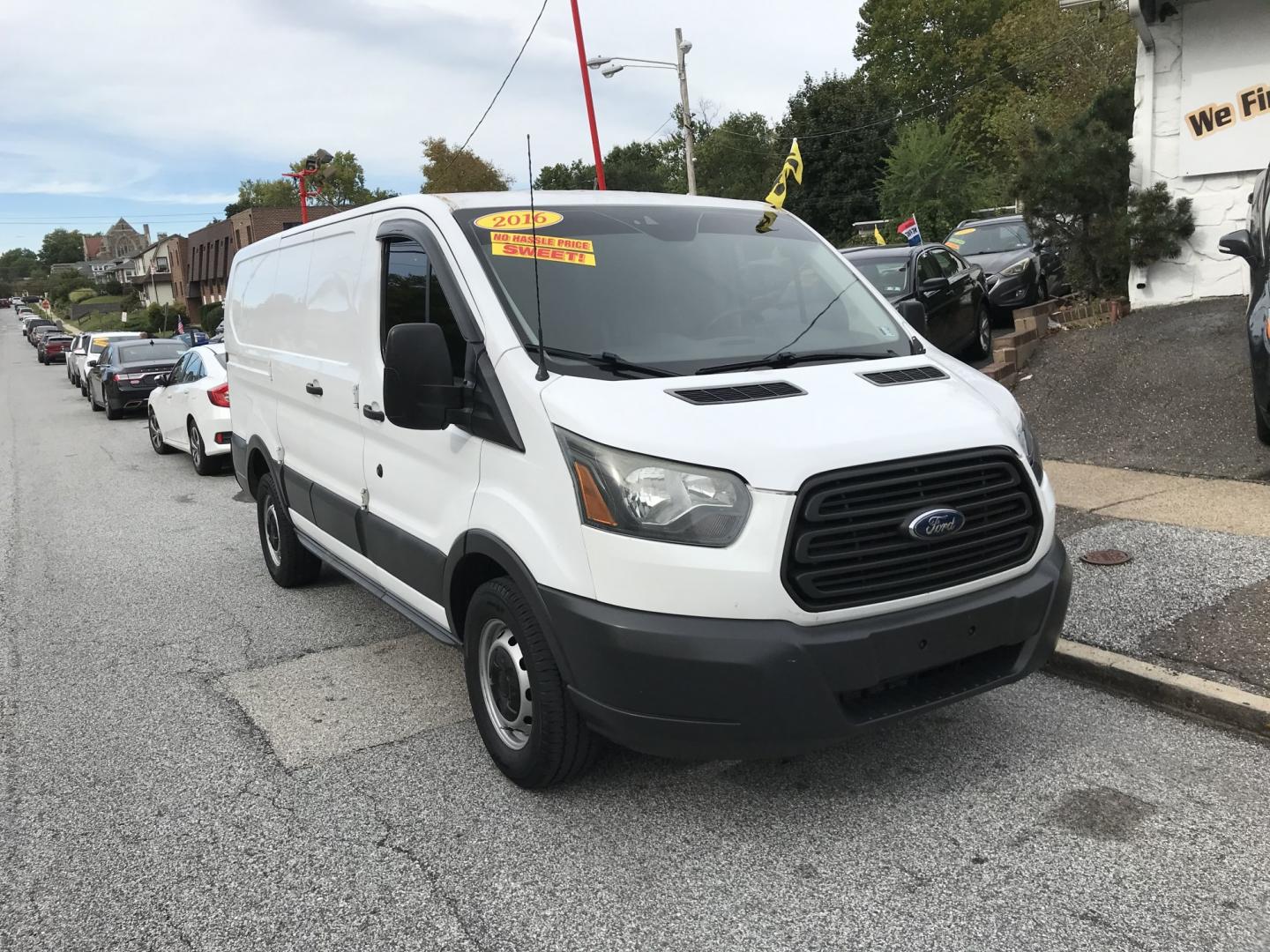 2016 White /Gray Ford Transit 150 Van Low Roof 60/40 Pass. 130-in. WB (1FTYE1ZM7GK) with an 3.7L V6 DOHC 24V engine, 6A transmission, located at 577 Chester Pike, Prospect Park, PA, 19076, (610) 237-1015, 39.886154, -75.302338 - 2016 Ford Transit 150 Low Roof: Fleet maintained, new PA inspection, backup camera, no rear windows, runs EXCELLENT! This vehicle comes inspected and has been given a bumper to bumper safety check. It is very clean, reliable, and well maintained. We offer a unique pay plan that is known for being- Photo#2