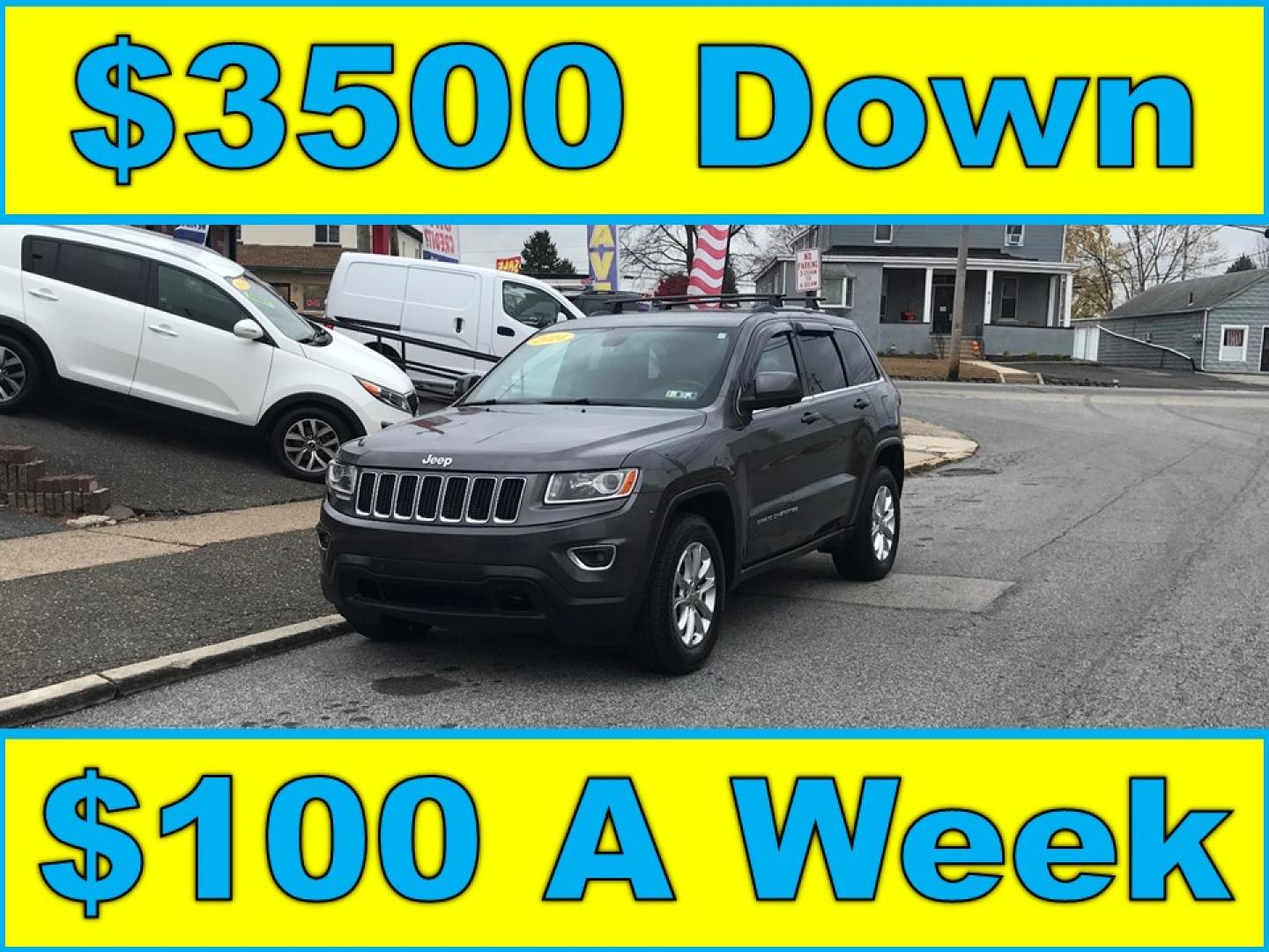 2014 Gray /Gray Jeep Grand Cherokee Laredo 4WD (1C4RJFAG1EC) with an 3.6L V6 DOHC 24V engine, 5-Speed Automatic transmission, located at 577 Chester Pike, Prospect Park, PA, 19076, (610) 237-1015, 39.886154, -75.302338 - 2014 Jeep Cherokee Laredo: 4x4, navigation system, new PA inspection, SUPER CLEAN, runs LIKE NEW! This vehicle comes inspected and has been given a bumper to bumper safety check. It is very clean, reliable, and well maintained. We offer a unique pay plan that is known for being the easiest and fa - Photo#0