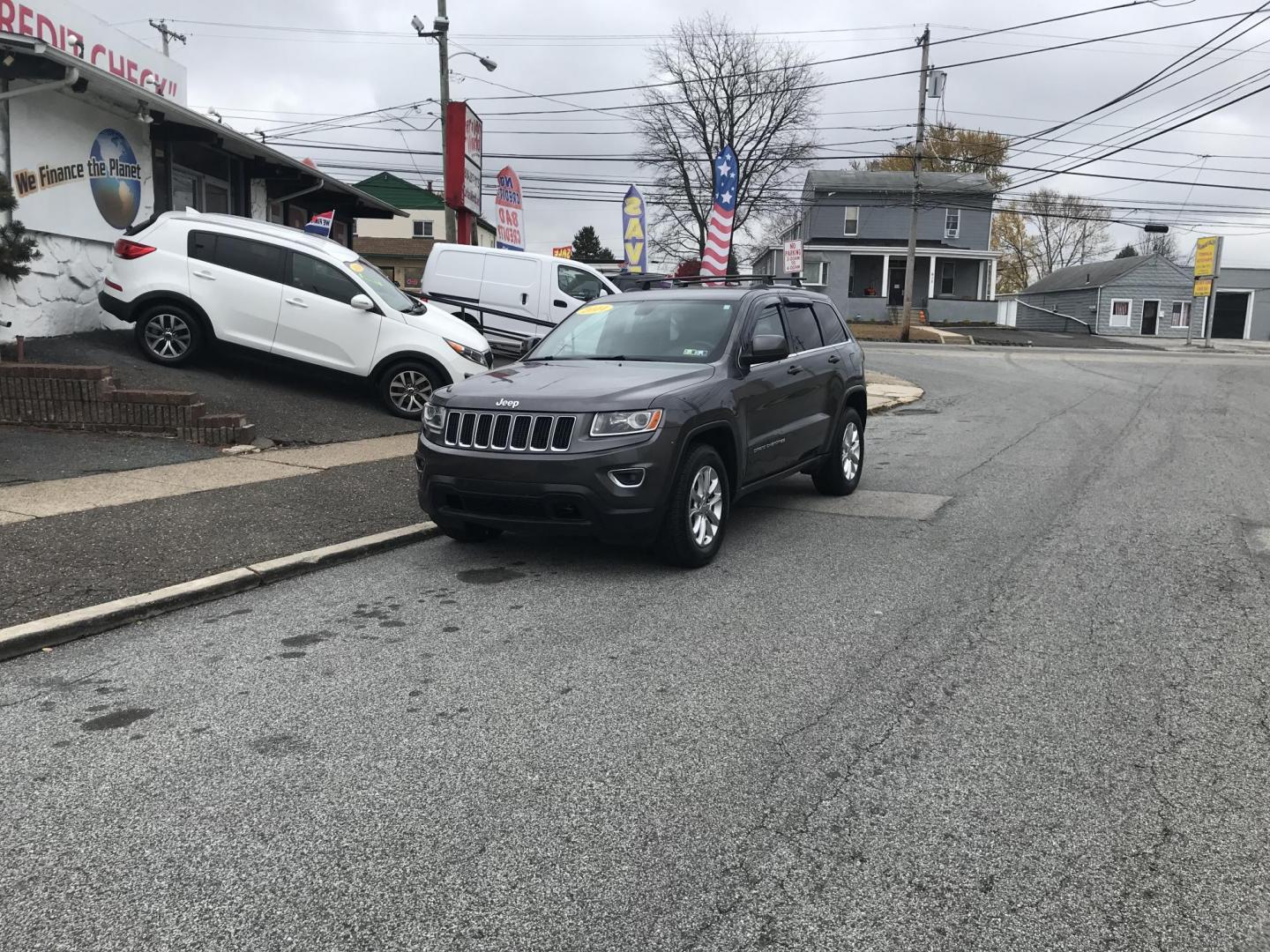 2014 Gray /Gray Jeep Grand Cherokee Laredo 4WD (1C4RJFAG1EC) with an 3.6L V6 DOHC 24V engine, 5-Speed Automatic transmission, located at 577 Chester Pike, Prospect Park, PA, 19076, (610) 237-1015, 39.886154, -75.302338 - 2014 Jeep Cherokee Laredo: 4x4, navigation system, new PA inspection, SUPER CLEAN, runs LIKE NEW! This vehicle comes inspected and has been given a bumper to bumper safety check. It is very clean, reliable, and well maintained. We offer a unique pay plan that is known for being the easiest and fa - Photo#1