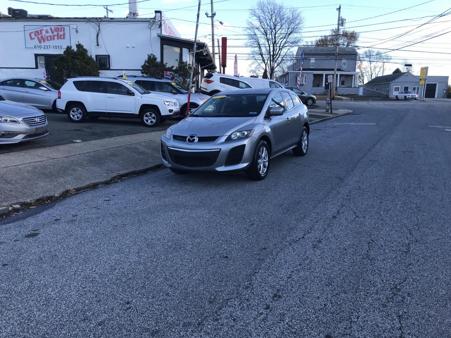 2011 Gray /Gray Mazda CX-7 s Touring AWD (JM3ER4CL3B0) with an 2.3L L4 DOHC 16V TURBO engine, 6-Speed Automatic transmission, located at 577 Chester Pike, Prospect Park, PA, 19076, (610) 237-1015, 39.886154, -75.302338 - 2011 Mazda CX-7 Touring: Only 88k miles, sunroof, backup camera, black leather interior, runs EXCELLENT! This vehicle comes inspected and has been given a bumper to bumper safety check. It is very clean, reliable, and well maintained. We offer a unique pay plan that is known for being the easiest - Photo#1