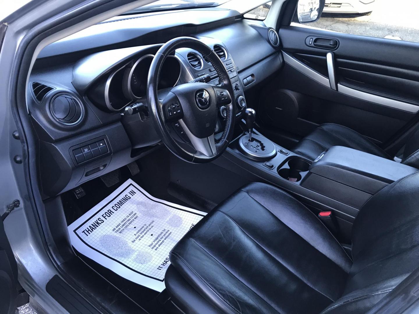 2011 Gray /Gray Mazda CX-7 s Touring AWD (JM3ER4CL3B0) with an 2.3L L4 DOHC 16V TURBO engine, 6-Speed Automatic transmission, located at 577 Chester Pike, Prospect Park, PA, 19076, (610) 237-1015, 39.886154, -75.302338 - 2011 Mazda CX-7 Touring: Only 88k miles, sunroof, backup camera, black leather interior, runs EXCELLENT! This vehicle comes inspected and has been given a bumper to bumper safety check. It is very clean, reliable, and well maintained. We offer a unique pay plan that is known for being the easiest - Photo#9