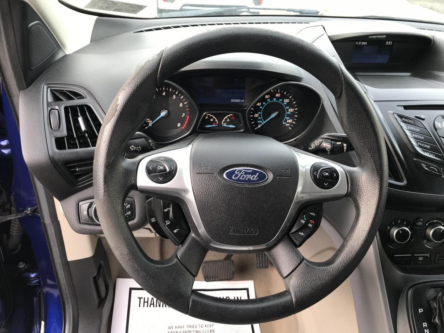 2014 Blue /Gray Ford Escape SE (1FMCU0GX7EU) with an 1.6L L4 DOHC 16V engine, 6-Speed Automatic transmission, located at 577 Chester Pike, Prospect Park, PA, 19076, (610) 237-1015, 39.886154, -75.302338 - Photo#10