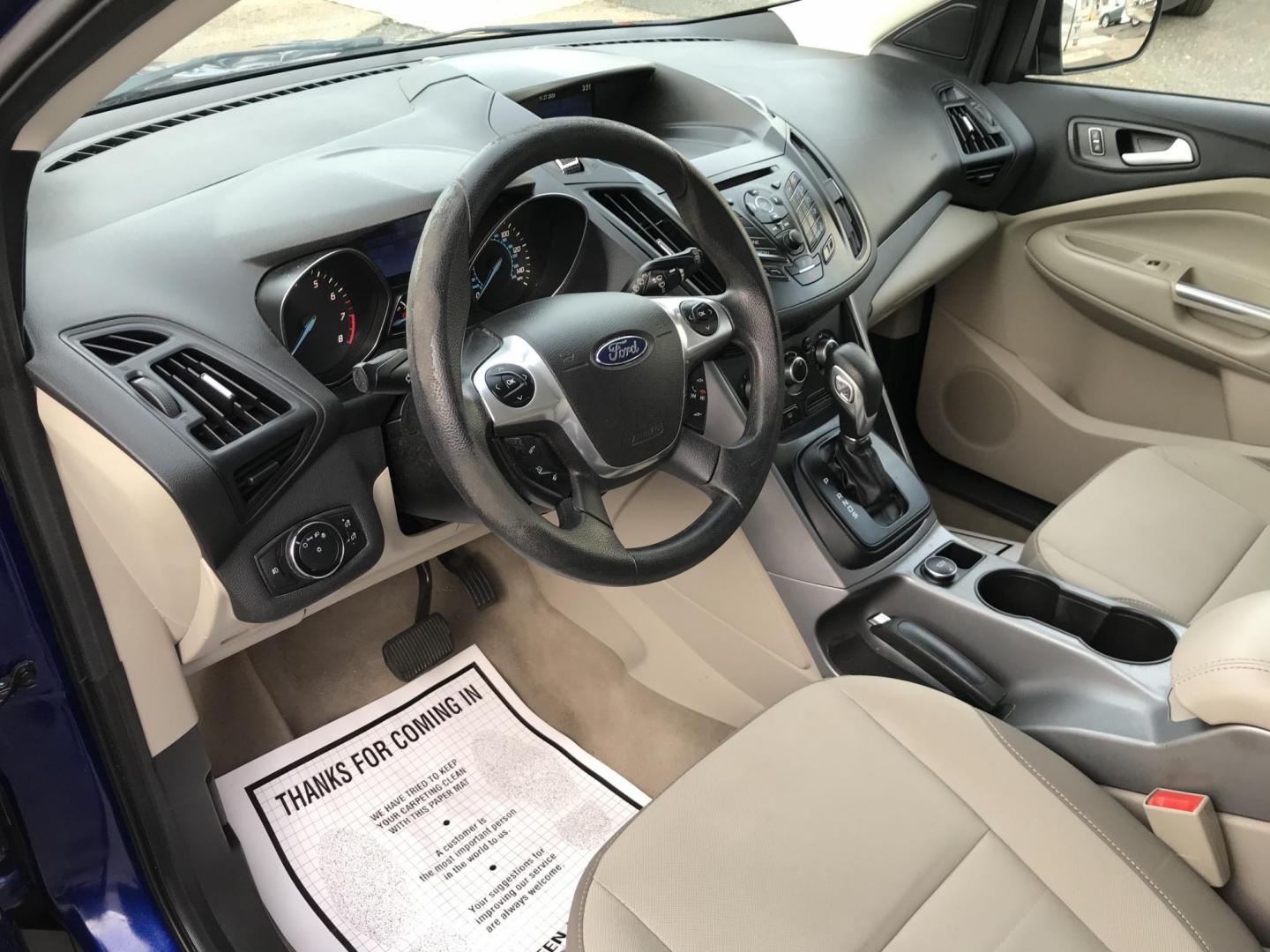 2014 Blue /Gray Ford Escape SE (1FMCU0GX7EU) with an 1.6L L4 DOHC 16V engine, 6-Speed Automatic transmission, located at 577 Chester Pike, Prospect Park, PA, 19076, (610) 237-1015, 39.886154, -75.302338 - Photo#11