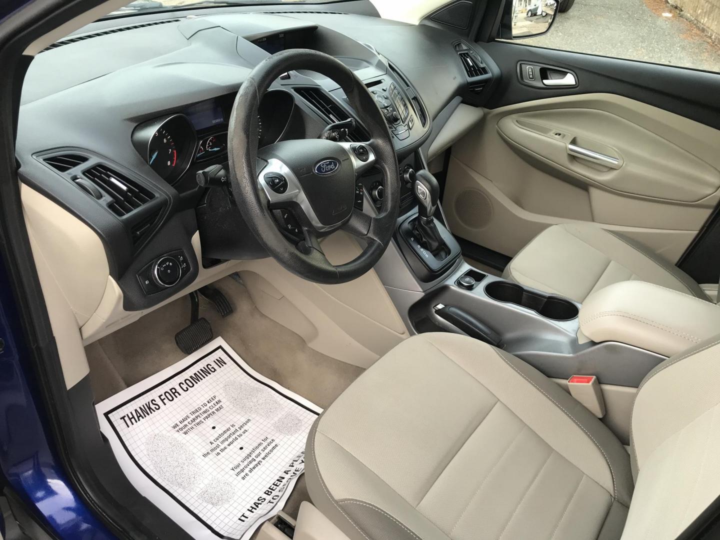 2014 Blue /Gray Ford Escape SE (1FMCU0GX7EU) with an 1.6L L4 DOHC 16V engine, 6-Speed Automatic transmission, located at 577 Chester Pike, Prospect Park, PA, 19076, (610) 237-1015, 39.886154, -75.302338 - Photo#8