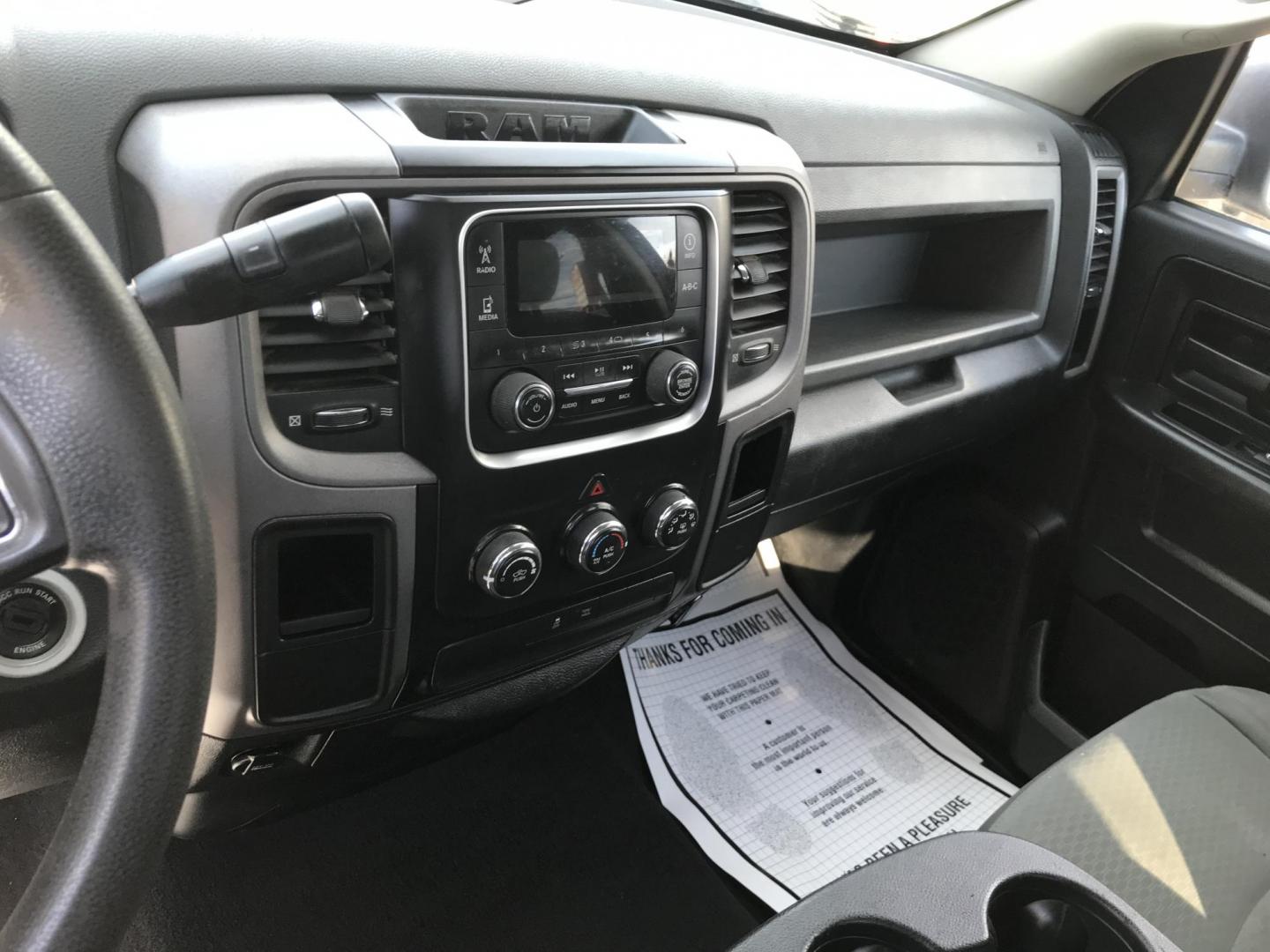 2014 White /Gray RAM 1500 Tradesman Quad Cab (1C6RR6FT3ES) with an 5.7L V8 OHV 16V engine, 6-Speed Automatic transmission, located at 577 Chester Pike, Prospect Park, PA, 19076, (610) 237-1015, 39.886154, -75.302338 - Photo#14