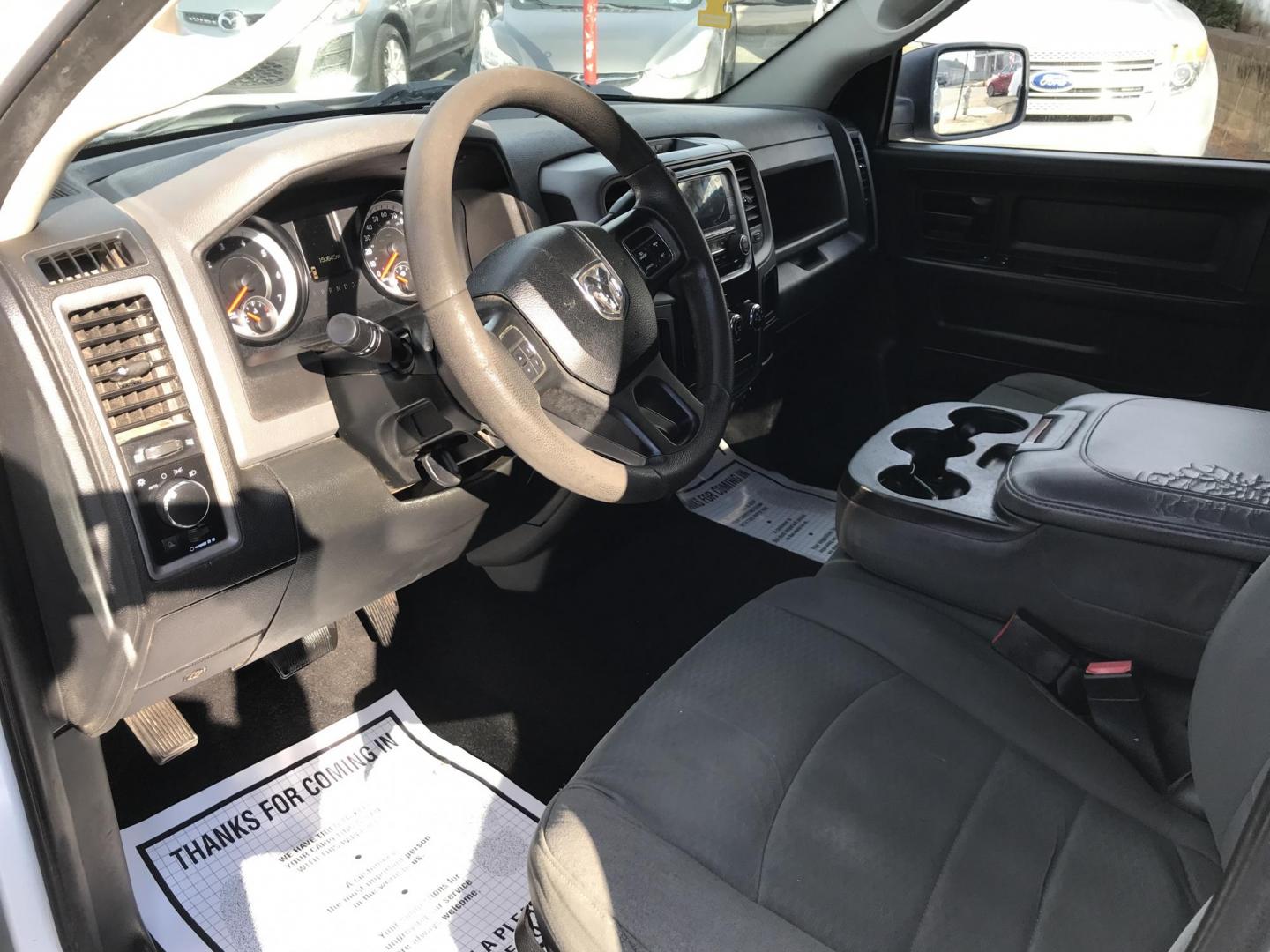 2014 White /Gray RAM 1500 Tradesman Quad Cab (1C6RR6FT3ES) with an 5.7L V8 OHV 16V engine, 6-Speed Automatic transmission, located at 577 Chester Pike, Prospect Park, PA, 19076, (610) 237-1015, 39.886154, -75.302338 - Photo#9