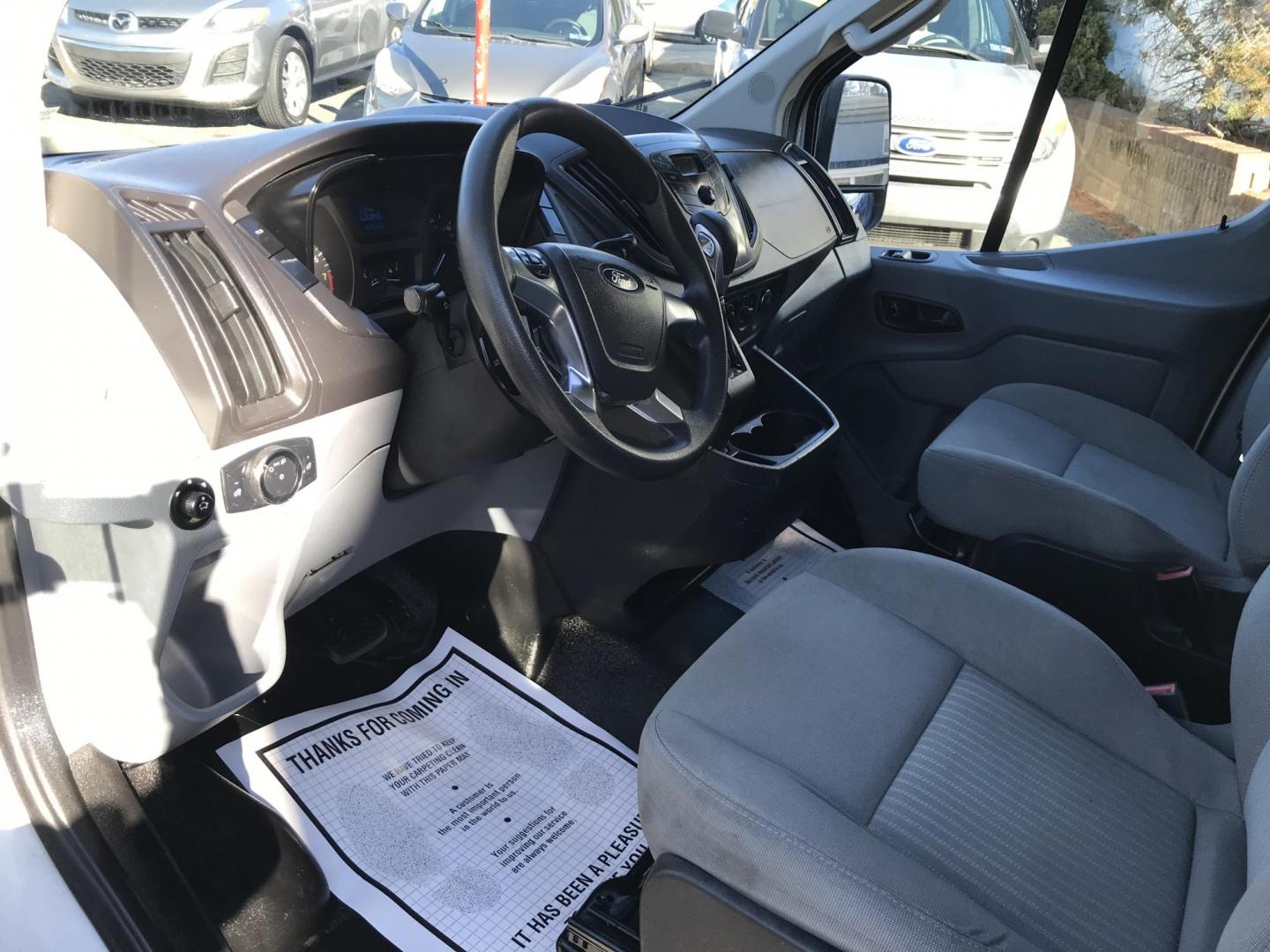 2016 White /Gray Ford Transit 250 Van Low Roof 60/40 Pass.130-in. WB (1FTYR1ZM7GK) with an 3.7L V6 DOHC 24V engine, 6A transmission, located at 577 Chester Pike, Prospect Park, PA, 19076, (610) 237-1015, 39.886154, -75.302338 - Photo#25
