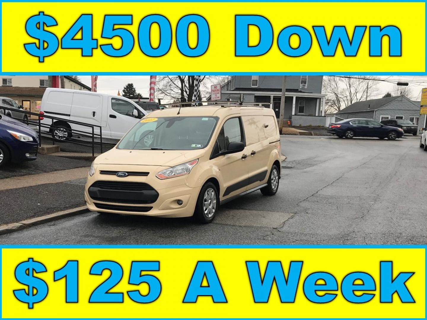 2017 Tan /Gray Ford Transit Connect Cargo Van XLT (NM0LS7F74H1) with an 2.5L L4 DOHC 16V engine, 6A transmission, located at 577 Chester Pike, Prospect Park, PA, 19076, (610) 237-1015, 39.886154, -75.302338 - 2017 Ford Transit Connect: Fleet maintained, backup camera, ladder racks, shelving (can be removed), no rear or side windows, has lock on rear and side doors, runs LIKE NEW! This vehicle comes inspected and has been given a bumper to bumper safety check. It is very clean, reliable, and well maint - Photo#0