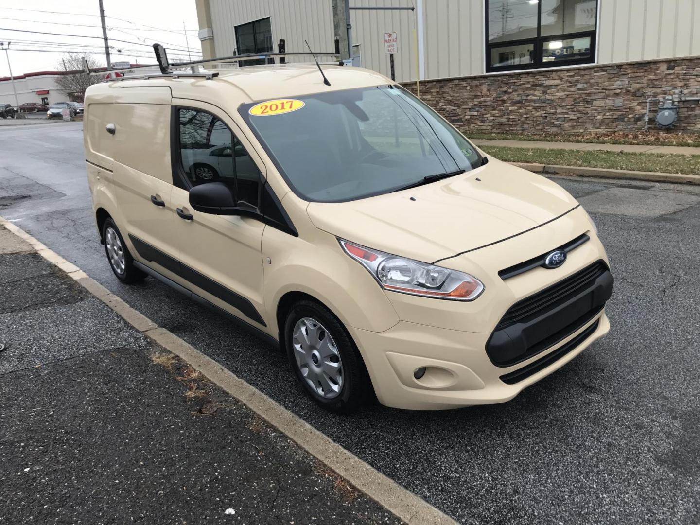 2017 Tan /Gray Ford Transit Connect Cargo Van XLT (NM0LS7F74H1) with an 2.5L L4 DOHC 16V engine, 6A transmission, located at 577 Chester Pike, Prospect Park, PA, 19076, (610) 237-1015, 39.886154, -75.302338 - 2017 Ford Transit Connect: Fleet maintained, backup camera, ladder racks, shelving (can be removed), no rear or side windows, has lock on rear and side doors, runs LIKE NEW! This vehicle comes inspected and has been given a bumper to bumper safety check. It is very clean, reliable, and well maint - Photo#3