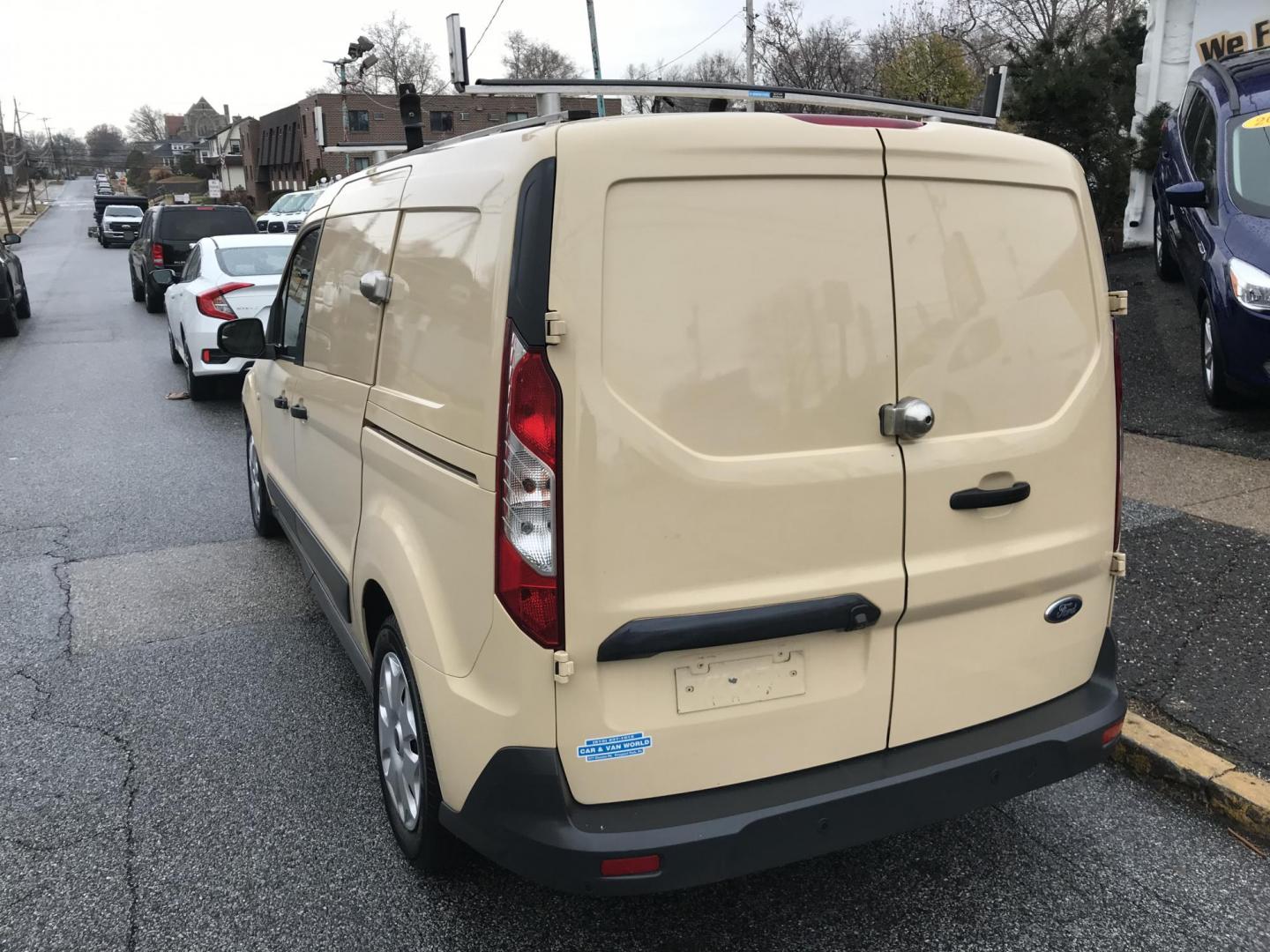 2017 Tan /Gray Ford Transit Connect Cargo Van XLT (NM0LS7F74H1) with an 2.5L L4 DOHC 16V engine, 6A transmission, located at 577 Chester Pike, Prospect Park, PA, 19076, (610) 237-1015, 39.886154, -75.302338 - 2017 Ford Transit Connect: Fleet maintained, backup camera, ladder racks, shelving (can be removed), no rear or side windows, has lock on rear and side doors, runs LIKE NEW! This vehicle comes inspected and has been given a bumper to bumper safety check. It is very clean, reliable, and well maint - Photo#4