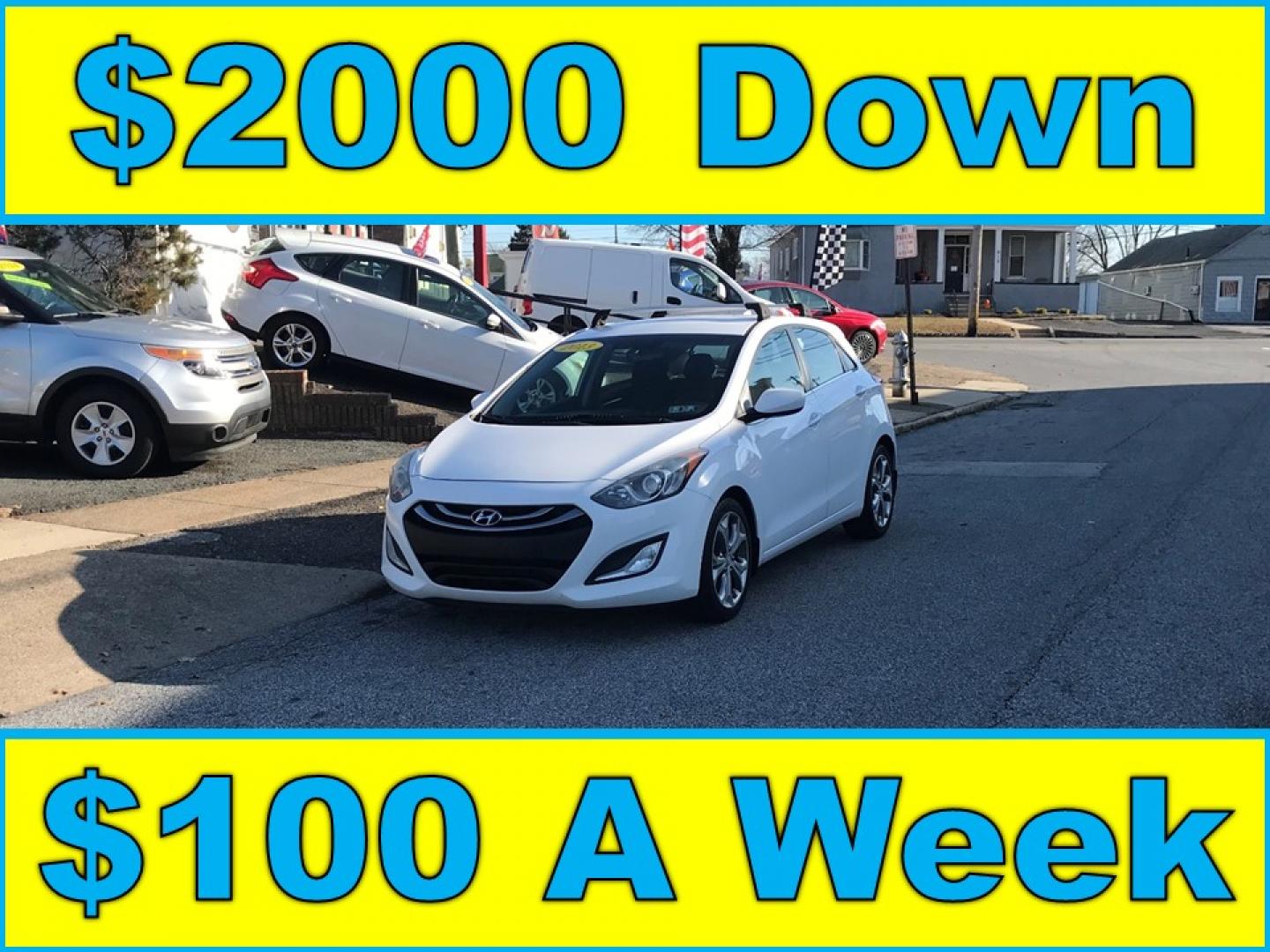 2013 White /Black Hyundai Elantra GT A/T (KMHD35LE3DU) with an 1.8L L4 16V DOHC engine, 6-Speed Automatic transmission, located at 577 Chester Pike, Prospect Park, PA, 19076, (610) 237-1015, 39.886154, -75.302338 - 2013 Hyundai Elantra GT Hatchback: great on gas, new PA inspection, SUPER CLEAN, runs LIKE NEW! This vehicle comes inspected and has been given a bumper to bumper safety check. It is very clean, reliable, and well maintained. We offer a unique pay plan that is known for being the easiest and fast - Photo#0