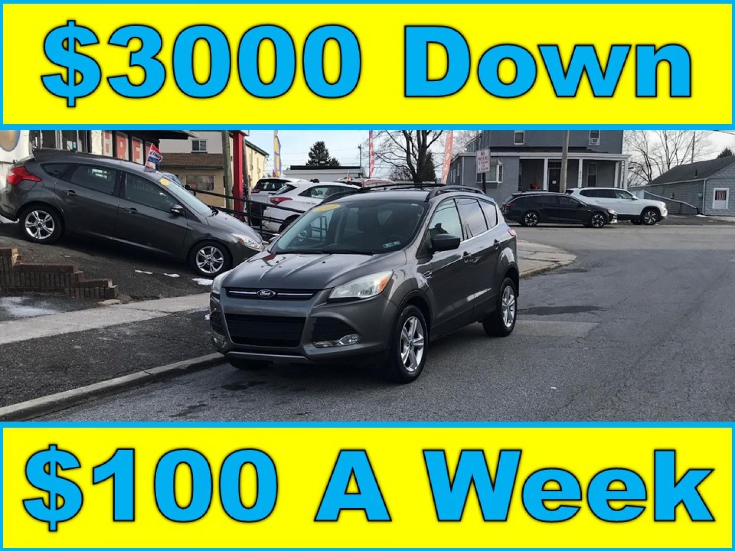 2013 Gray /Gray Ford Escape SE (1FMCU0GX3DU) with an 1.6L L4 DOHC 16V engine, 6-Speed Automatic transmission, located at 577 Chester Pike, Prospect Park, PA, 19076, (610) 237-1015, 39.886154, -75.302338 - 2013 Ford Escape SE: Only 82k miles, new PA inspection, great on gas, SUPER CLEAN! This vehicle comes inspected and has been given a bumper to bumper safety check. It is very clean, reliable, and well maintained. We offer a unique pay plan that is known for being the easiest and fastest financing - Photo#0